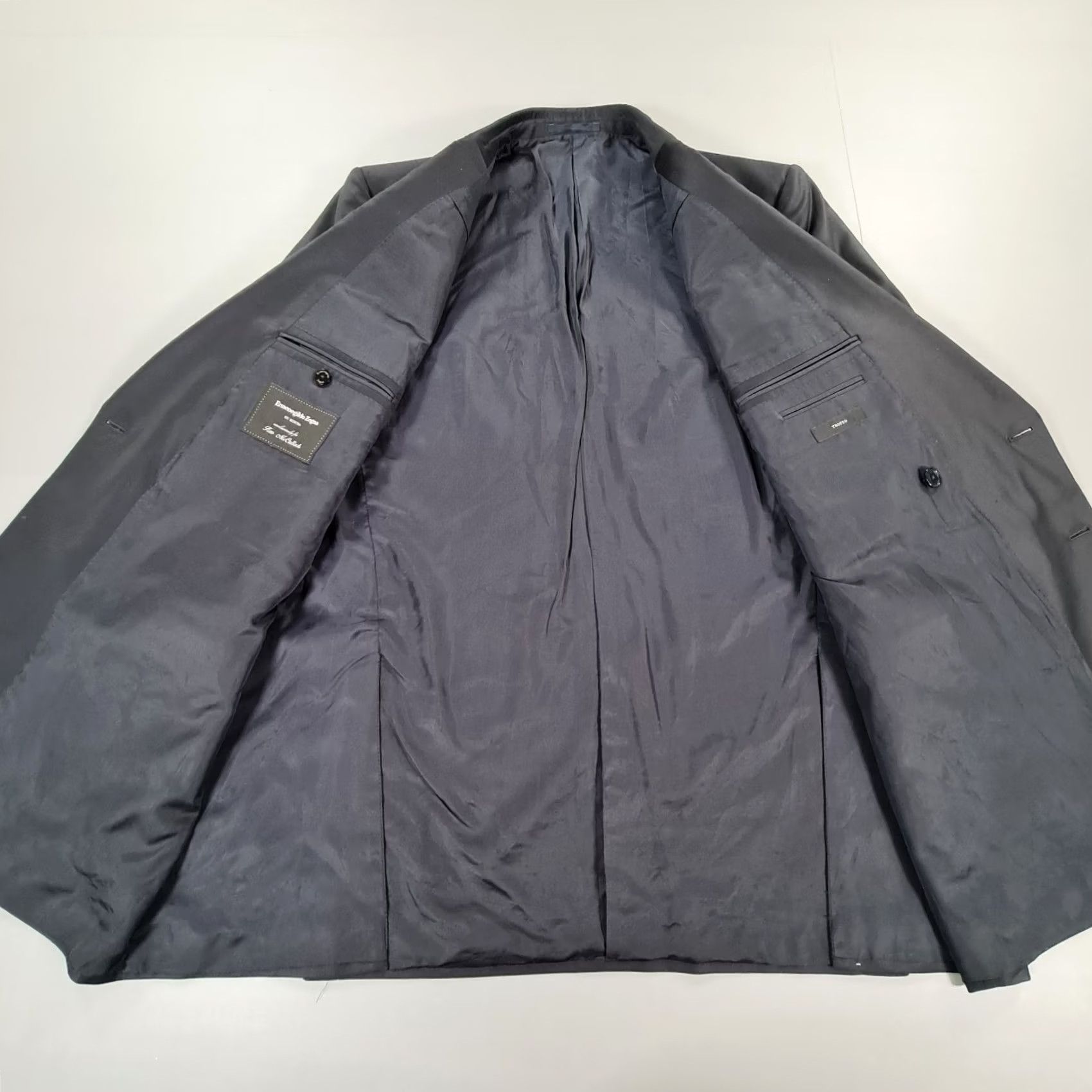 Ermenegildo Zegna Ermenegildo Zegna Blazer Mens Wool Double Breasted Blue 48 R Su Misura Jacket Size 48R - 4 Thumbnail