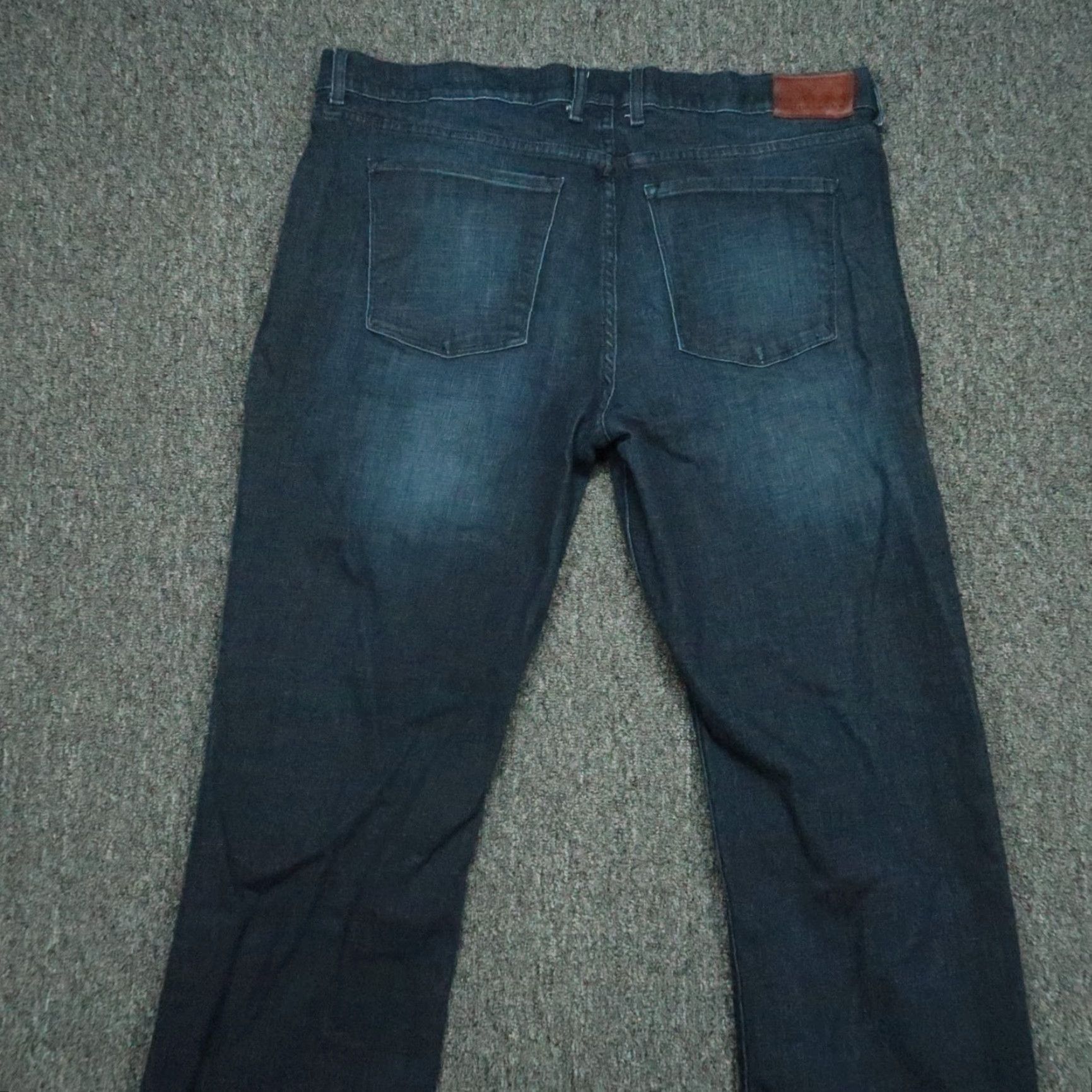 Mott & Bow Mott & Bow Jeans Mens 40x32 Blue Straight 5 Pocket Stretch Denim Dark Wash Size US 40 / EU 56 - 5 Thumbnail