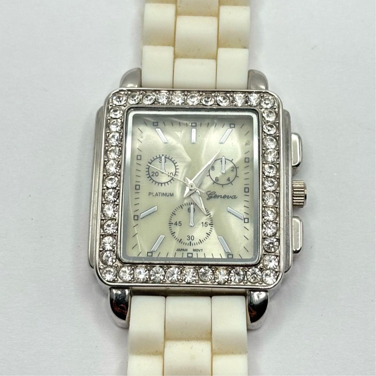 Other Retro Silver & White Men's Watch Size ONE SIZE - 3 Thumbnail