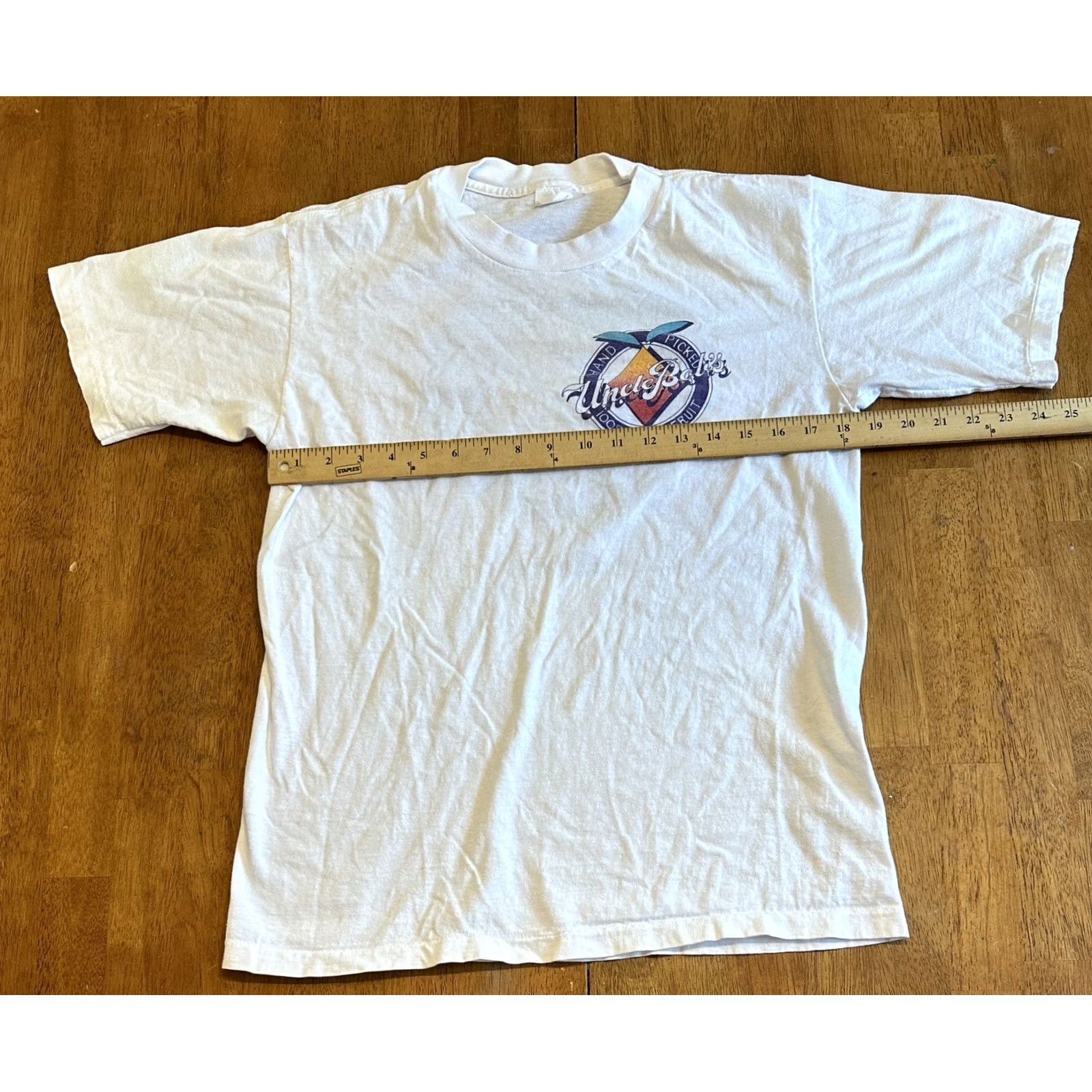 Vintage VINTAGE Uncle Bob’s Roadside Fruit Marts T Shirt Medium 1987 Jansport White 80s Men's M Size US M / EU 48-50 / 2 - 7 Thumbnail