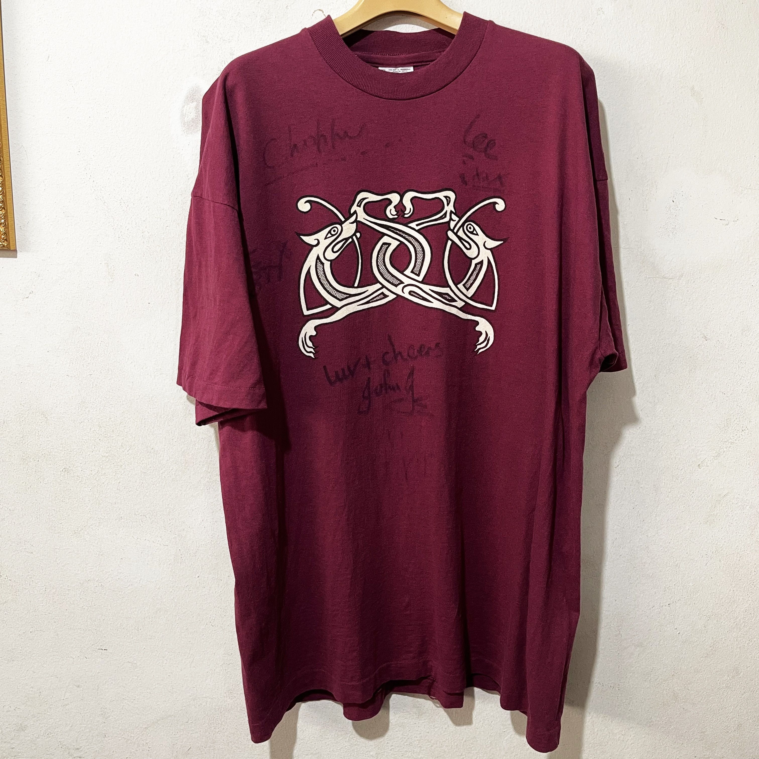Band Tees × Vintage Vintage 90s Oysterband Shirt Size US XL / EU 56 / 4 - 1 Thumbnail