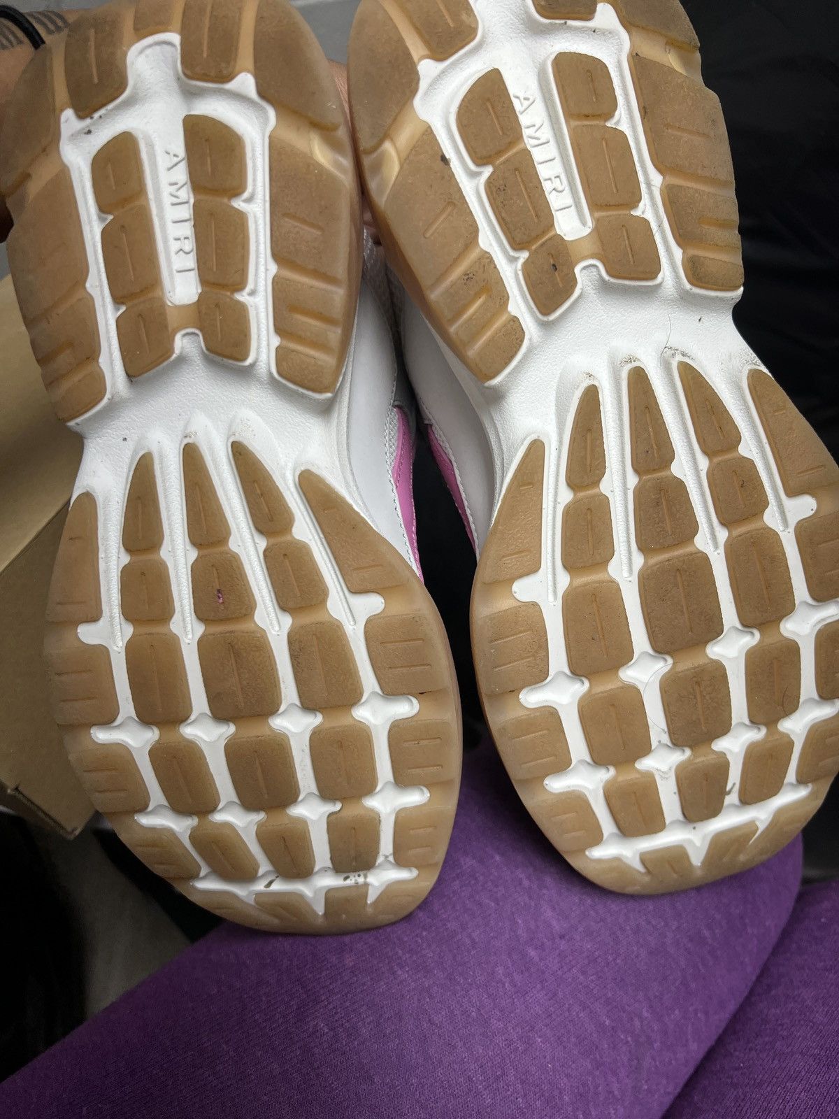 Amiri Amiri Bone Runner Round Toe Chunky Sneakers Size US 7 / IT 37 - 4 Thumbnail