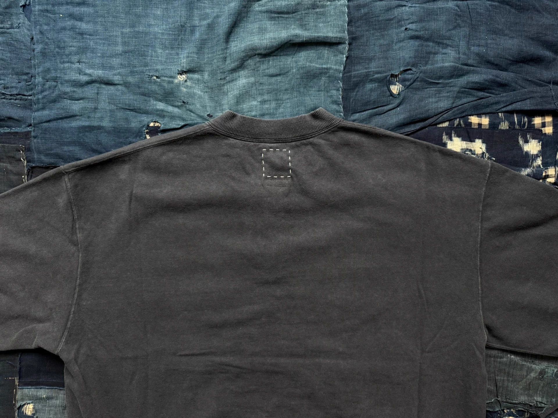 Visvim VISVIM 26SS MONDO HENLEY ZIP S/S DMGD blk sweat Size US S / EU 44-46 / 1 - 4 Thumbnail