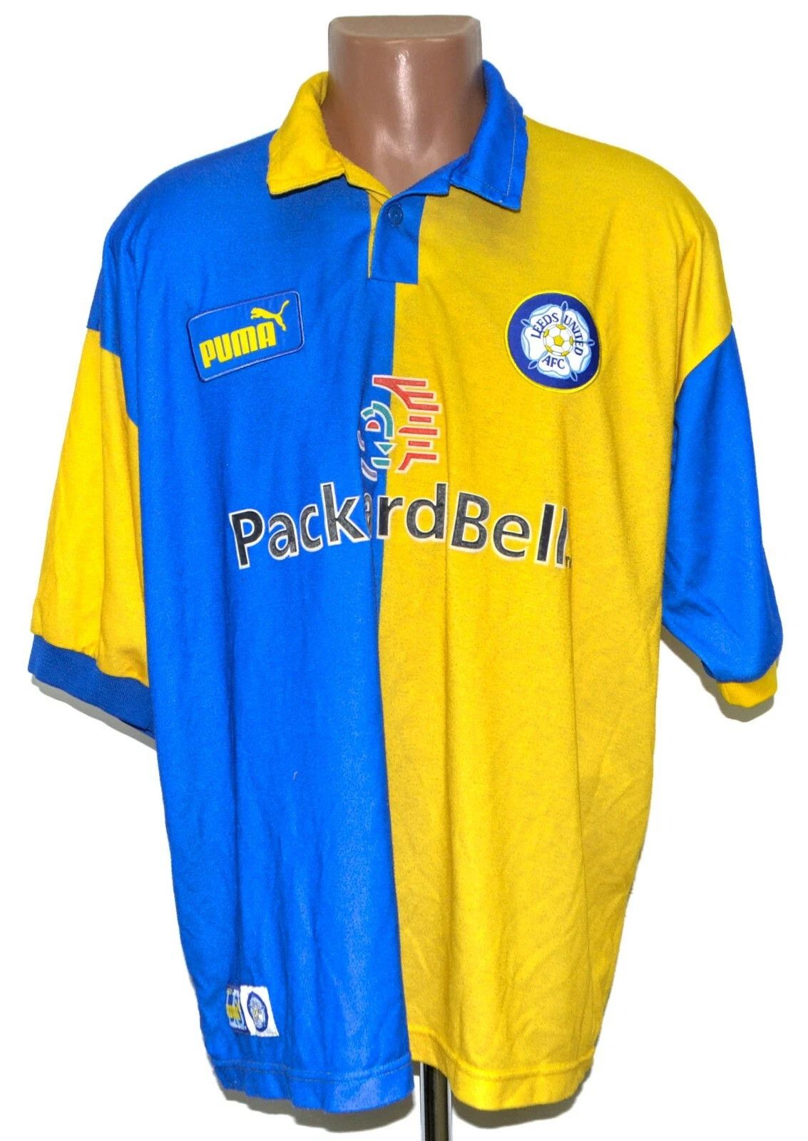 Puma LEEDS UNITED 1998/1999 AWAY FOOTBALL SHIRT PUMA SIZE XL Size US XL / EU 56 / 4 - 1 Thumbnail