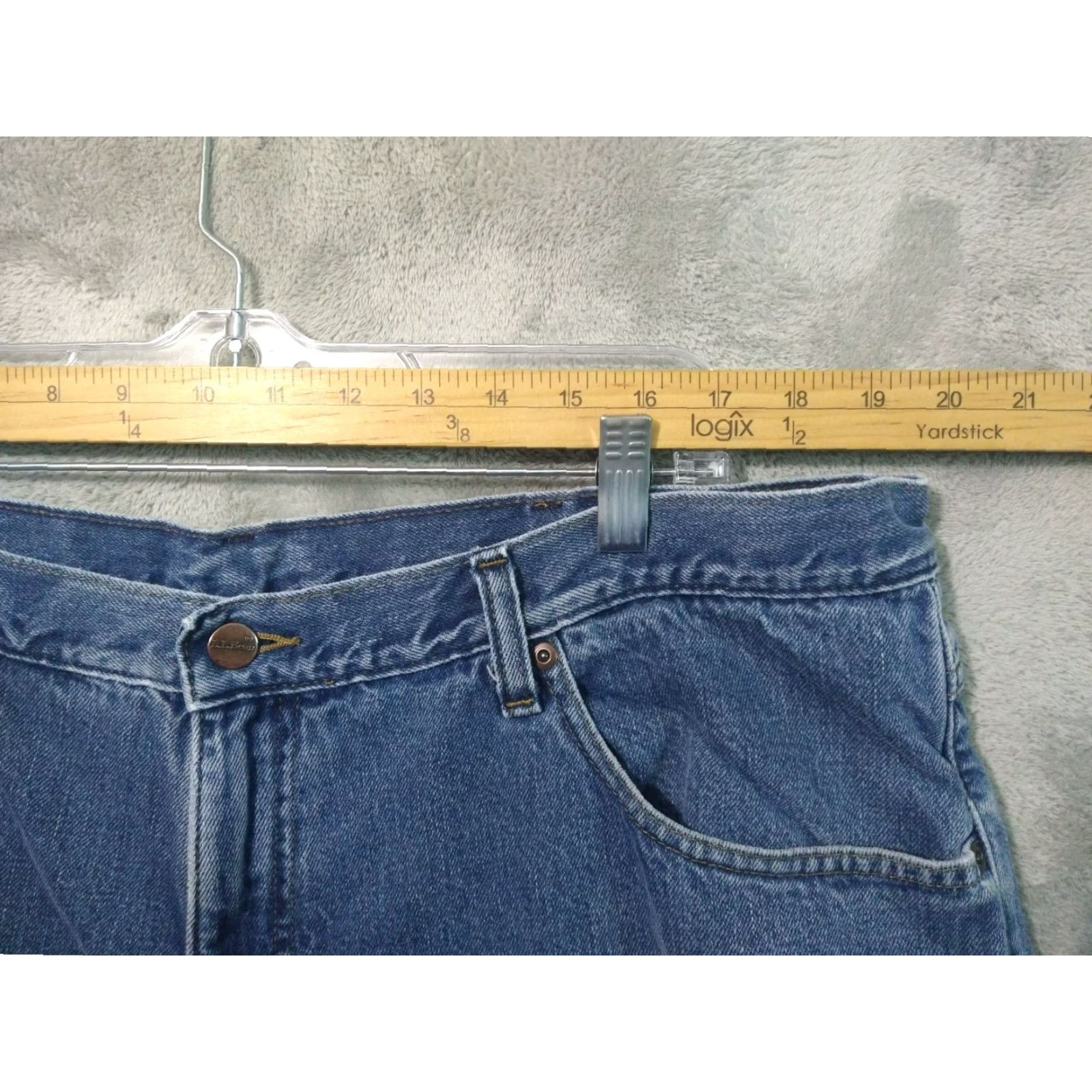 Vintage VINTAGE L.L. Bean Jeans Mens 42x32 Blue Denim Flannel Lined Classic Fit Medium Wash Jeans Size US 42 / EU 58 - 3 Thumbnail