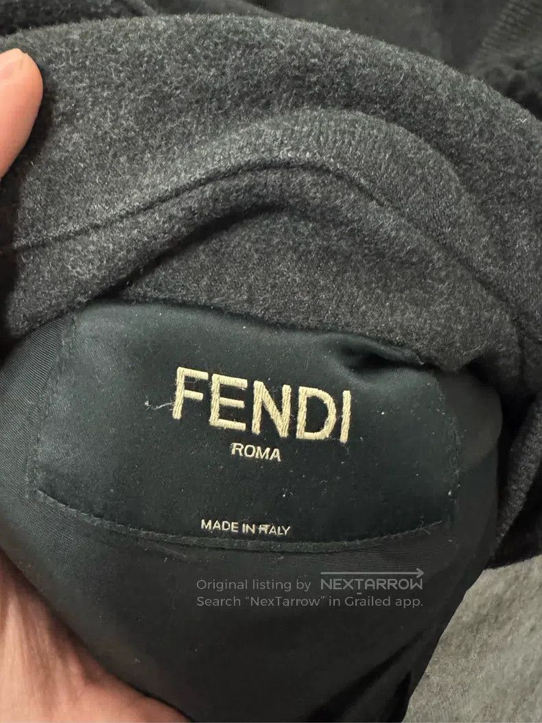 Fendi Fendi Double F Logo Reversible Wool Pilot Jacket Size US L / EU 52-54 / 3 - 5 Thumbnail
