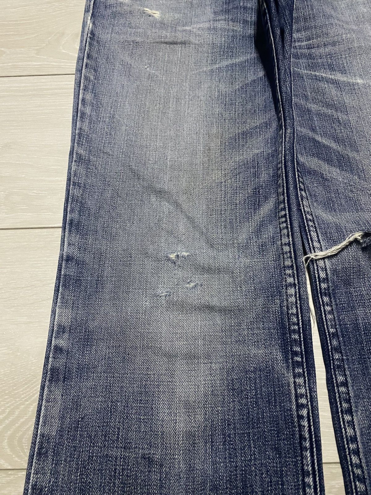 Japanese Brand Vintage Japanese Brand Midas Studd Backpatch Distressed Jean Size US 32 / EU 48 - 7 Thumbnail