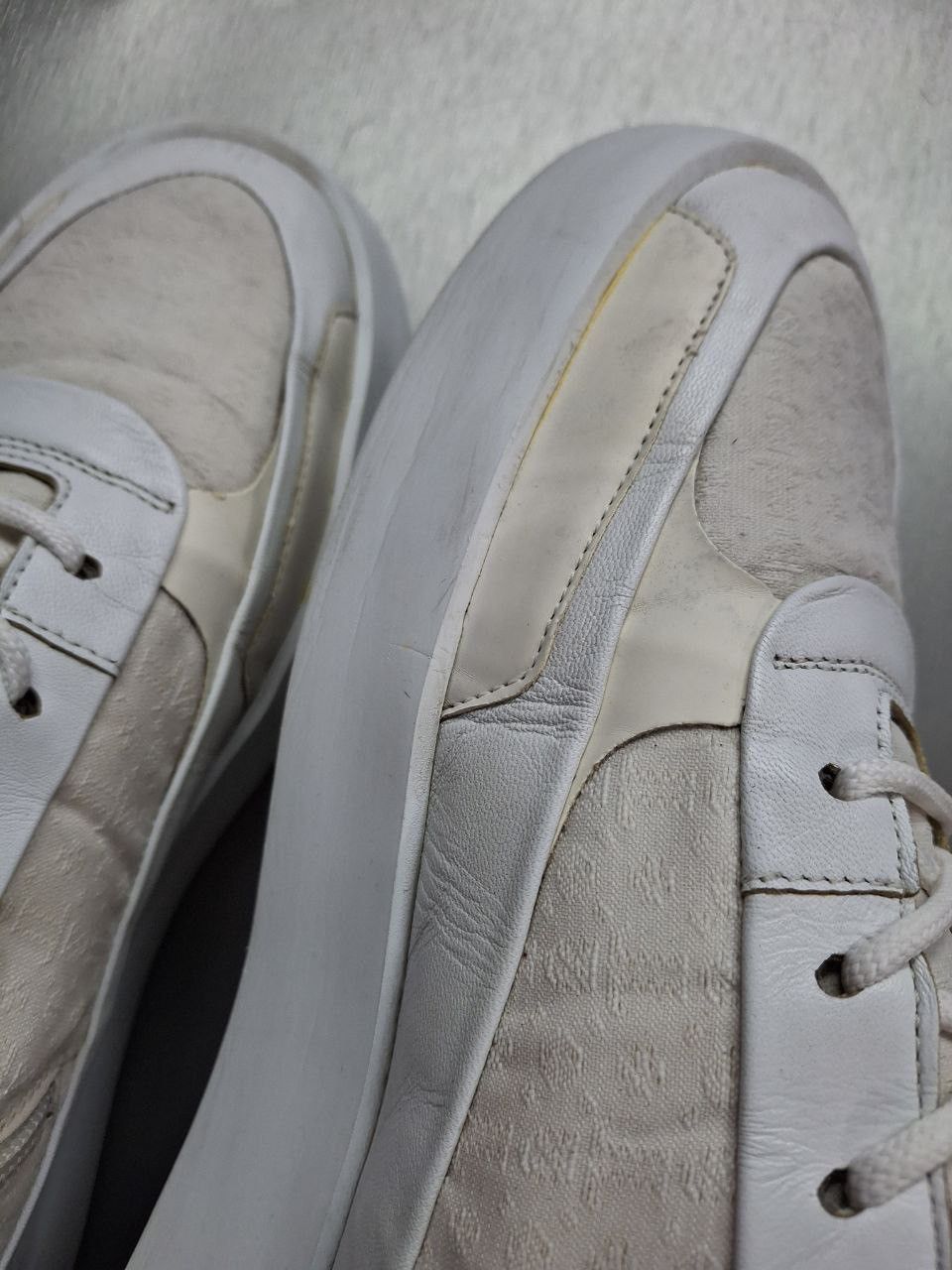 Handmade Leandro Lopes Mid Top Handmade Leather Sneakers Size US 11.5 / EU 44-45 - 15 Thumbnail