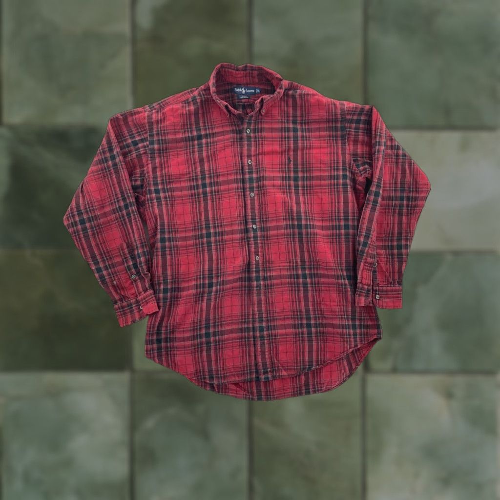 Ralph Lauren Ralph Lauren Shirt Mens Large Long Sleeve Button-Up Plaid Multicolor Logo Button-Up, Collar, Regular Fit, Men's Apparel Size US L / EU 52-54 / 3 - 1 Thumbnail