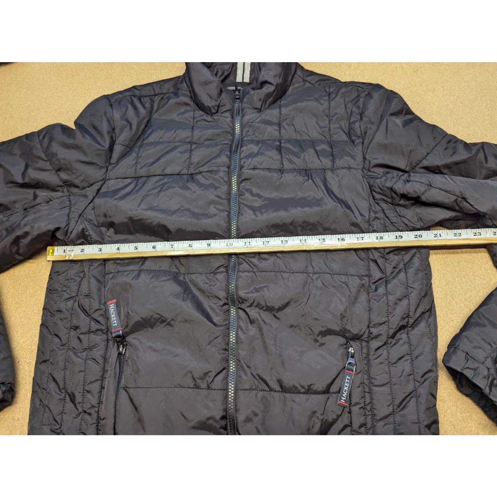 Hackett HACKETT Aston Martin Racing Mens Jacket L Full Zip Black Pockets Size US L / EU 52-54 / 3 - 3 Thumbnail