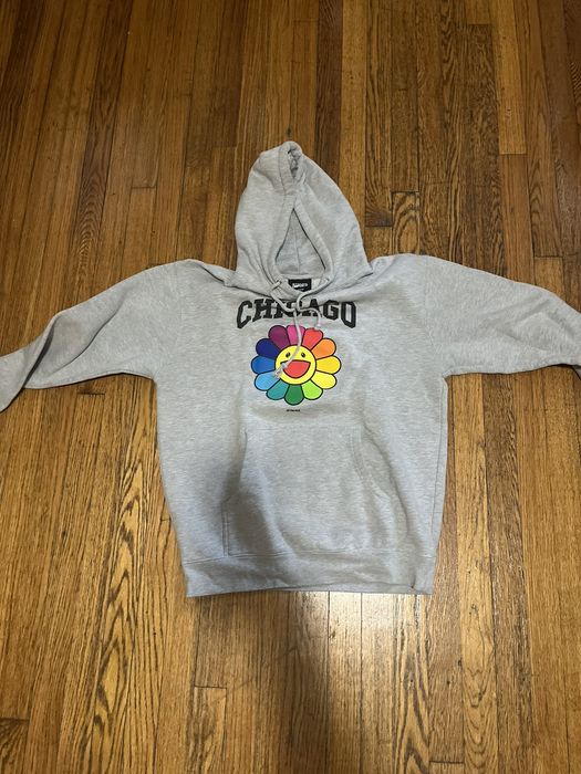 Takashi Murakami Complexcon Swarovski Crystal Flower Hoodie Black