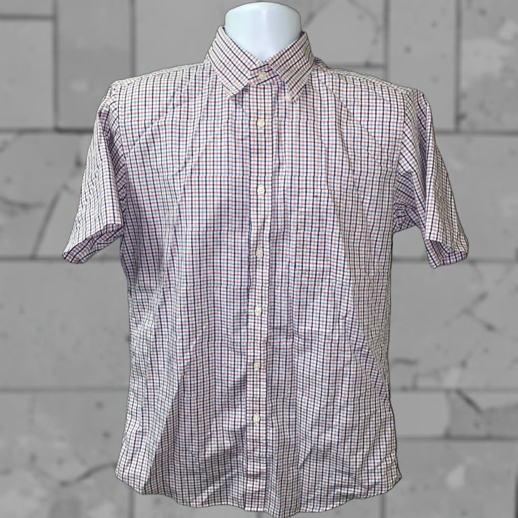 Uniqlo Uniqlo Shirt Mens L Multicolor Plaid Button Front Short Sleeve Colorful Button-Up Size US L / EU 52-54 / 3 - 1 Thumbnail