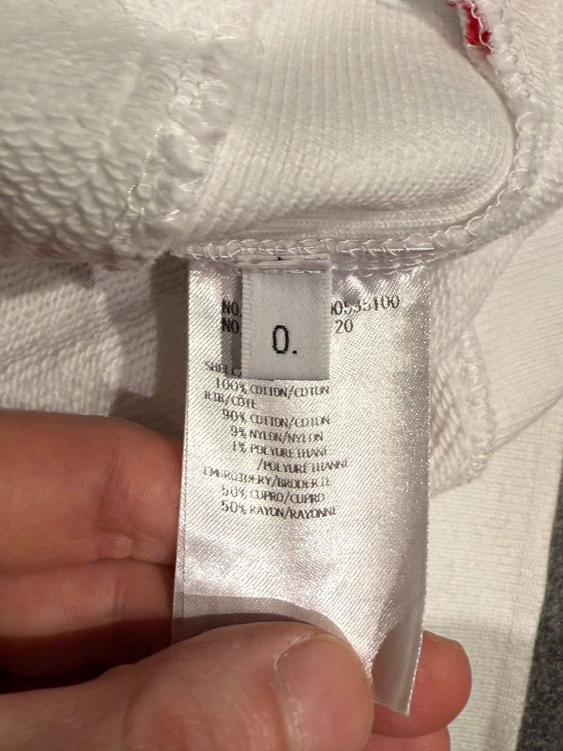 Thom Browne THOM BROWNE0White four-bar hoodie 2502-Nextarrow Size XS / US 0-2 / IT 36-38 - 5 Thumbnail