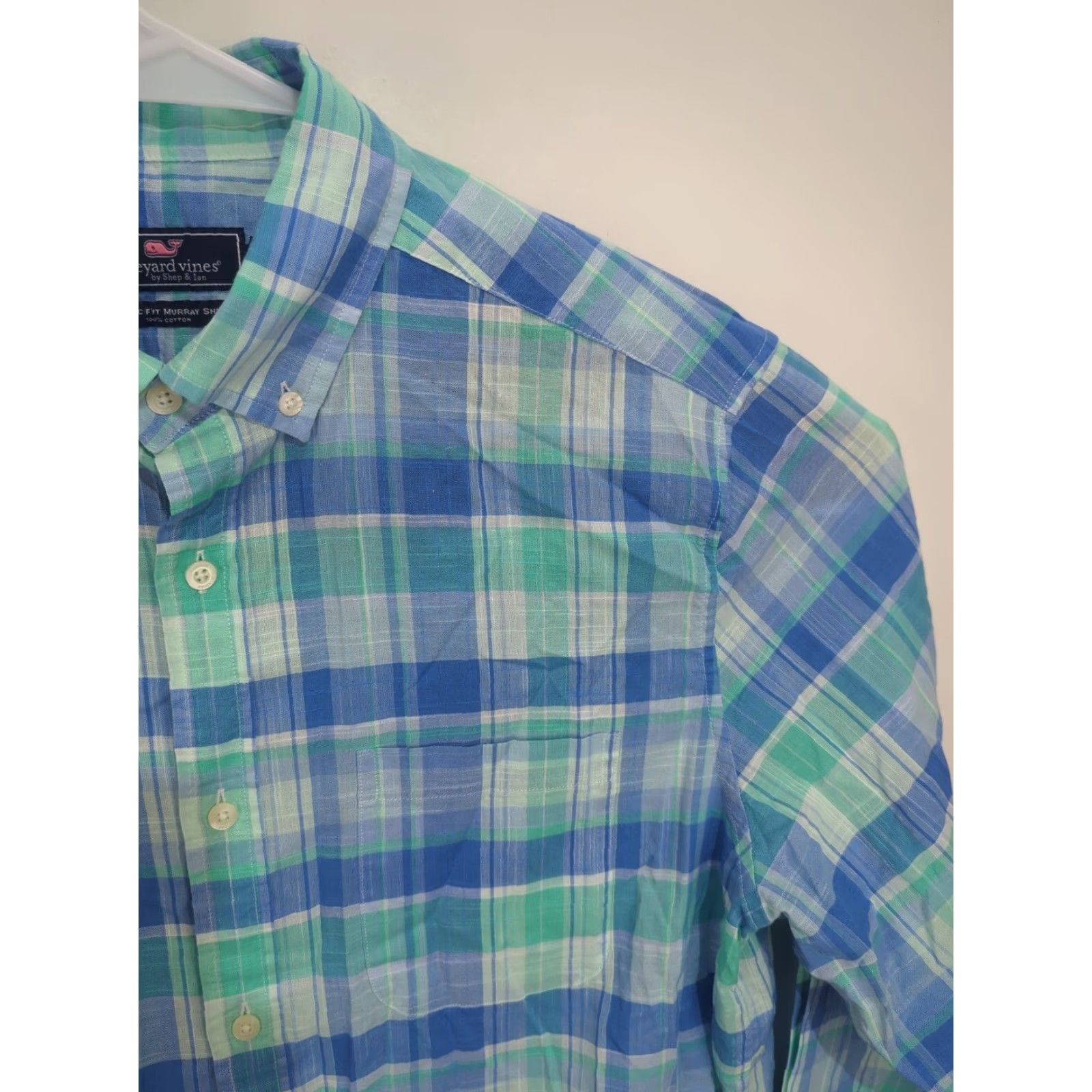 Vineyard Vines Vineyard Vines Mens Shirt Murray Button Down Long Sleeve Plaid Classic Fit Multicolor Blue CSVC? Size US L / EU 52-54 / 3 - 5 Thumbnail