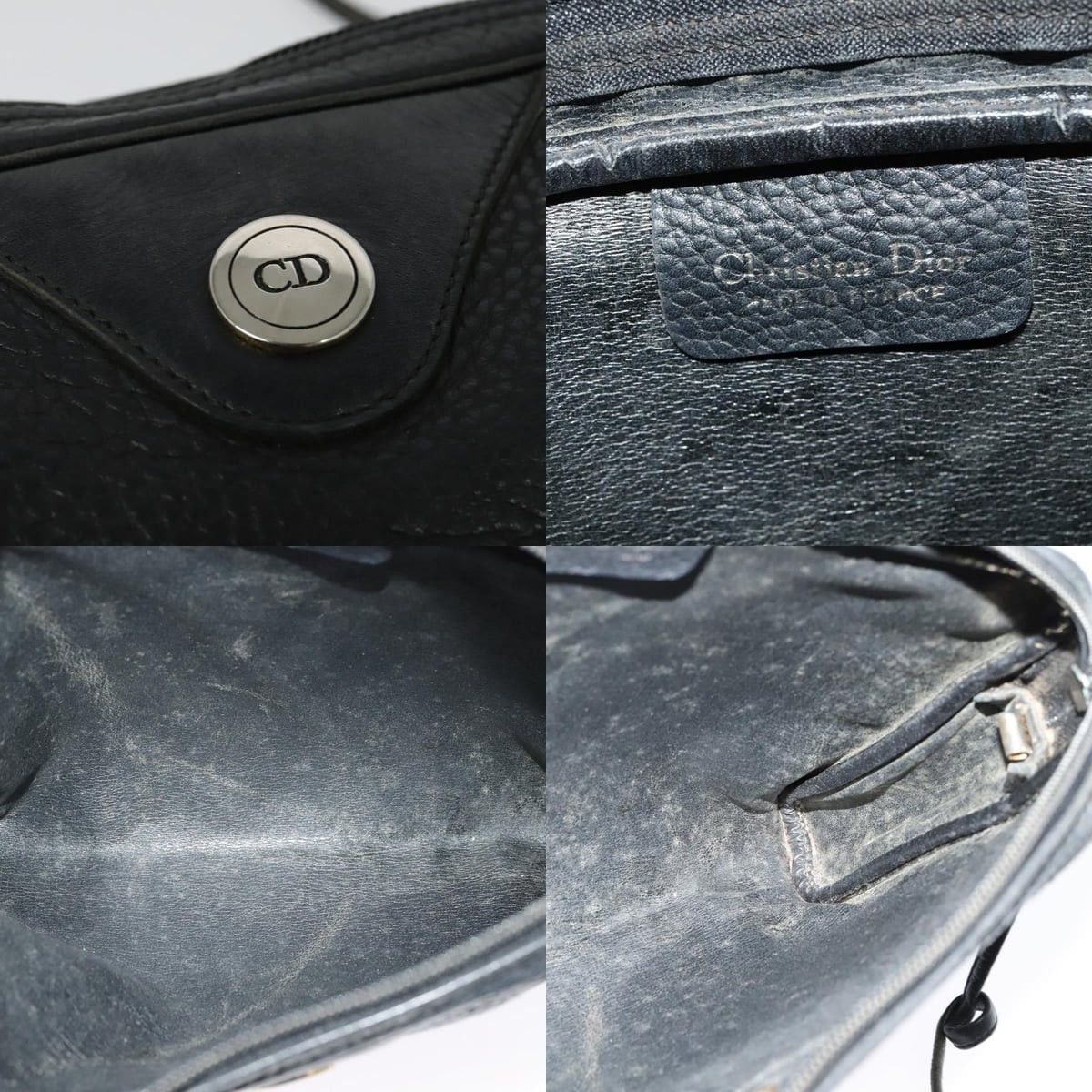 Dior DIOR Shoulder Bag Leather Black Silver Size ONE SIZE - 11 Thumbnail