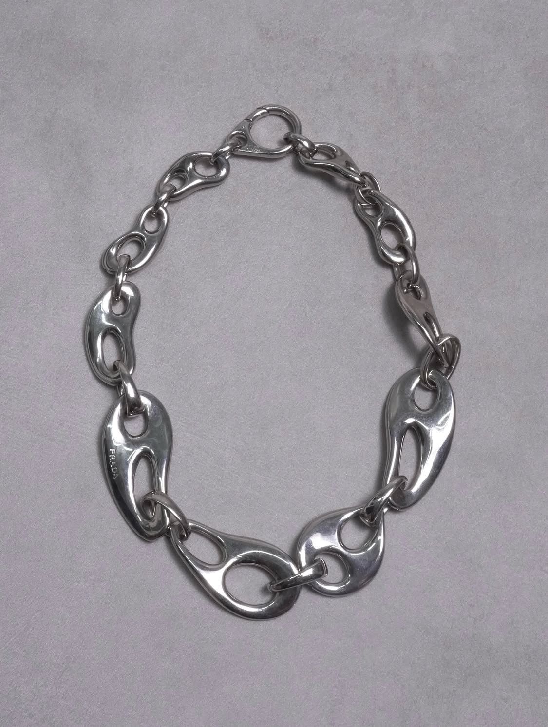 Prada Prada Chunky Spiked Chain Link Necklace | Grailed