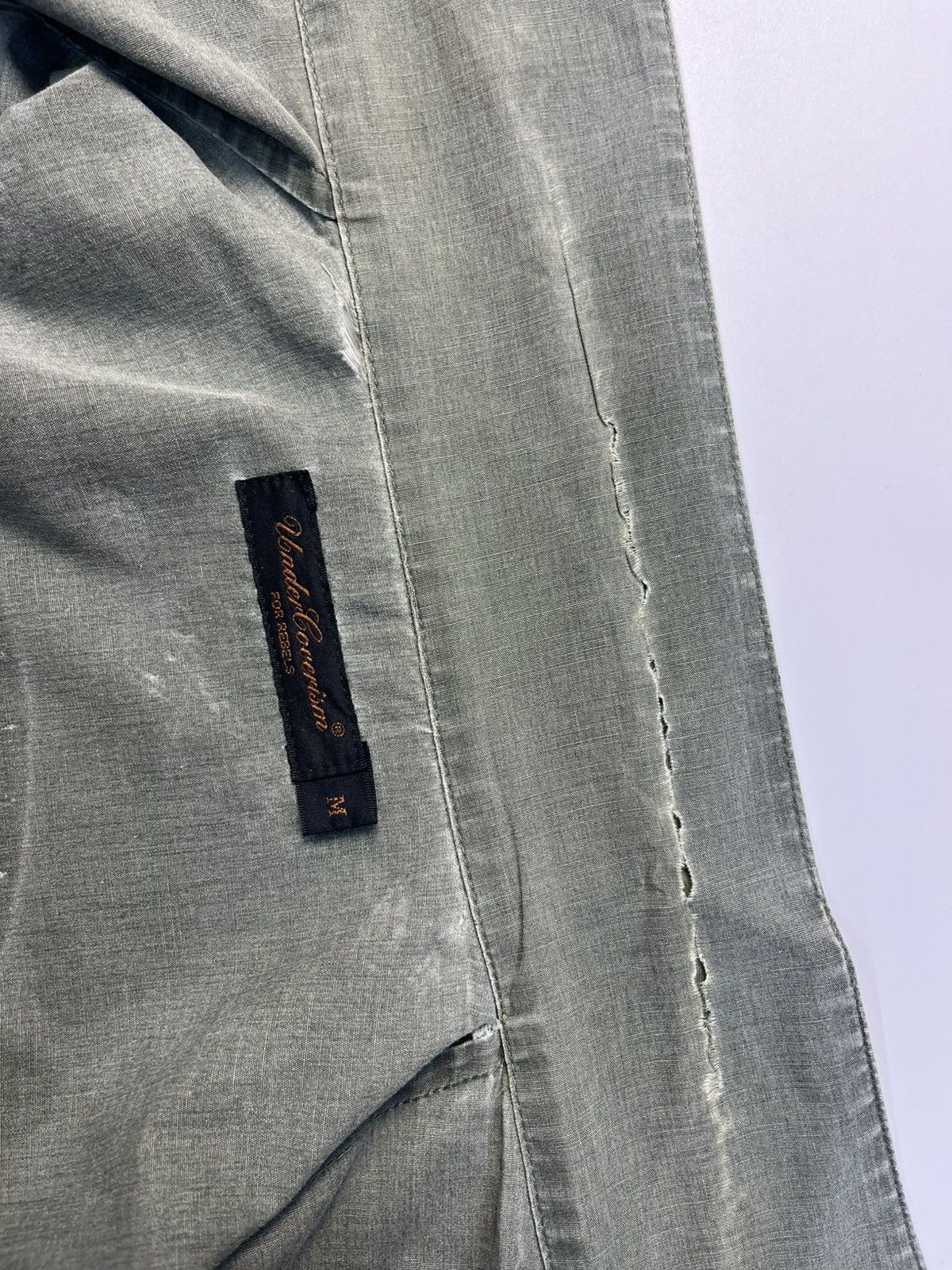 Undercover Undercover SS03 “SCAB” GIZ Motif Washed Shirt Size US M / EU 48-50 / 2 - 14 Thumbnail