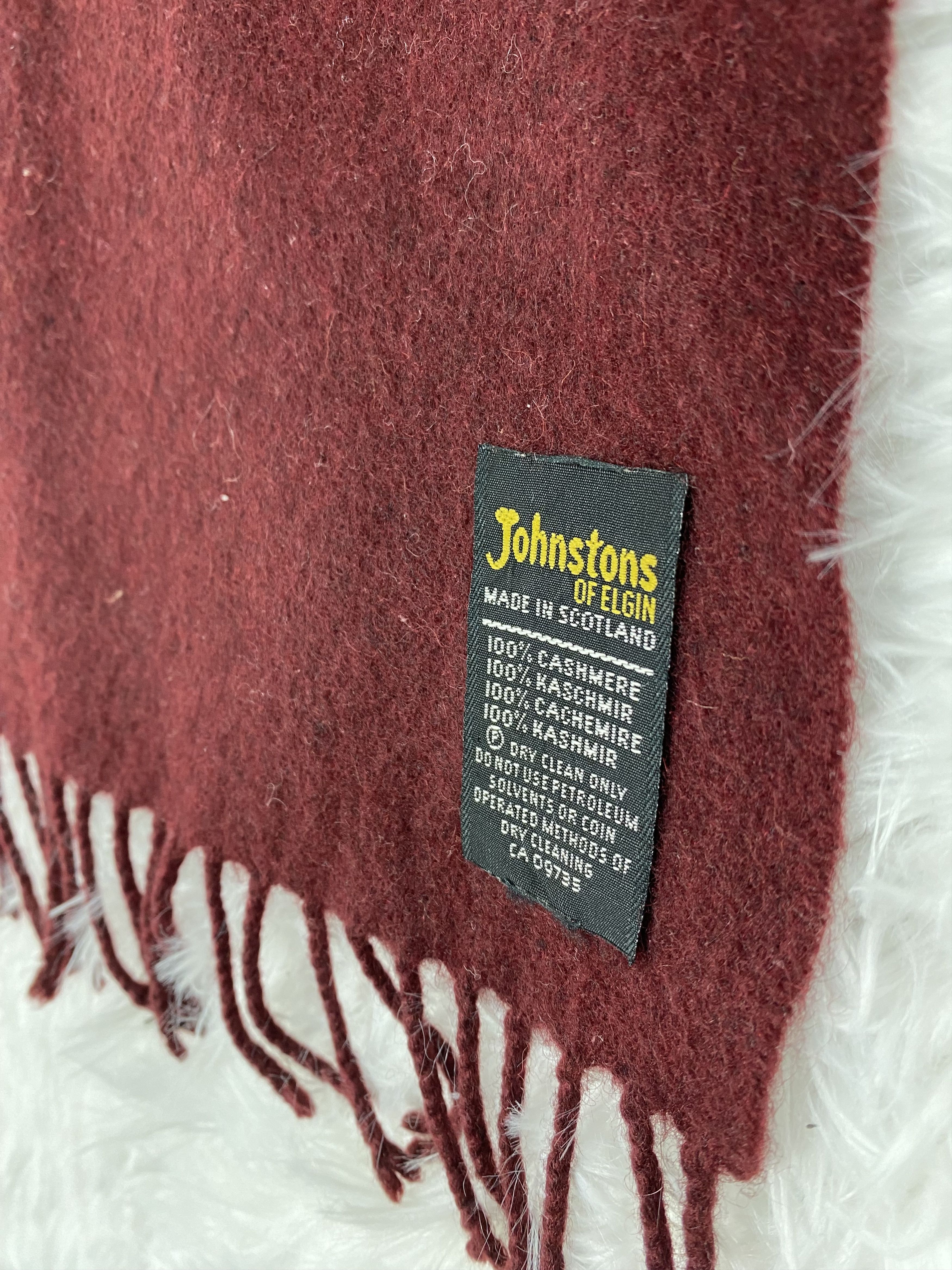 Johnstons Of Elgin Vintage Johnstons of Elgin Scarf / Muffler Neckwear PM0039 Size ONE SIZE - 2 Thumbnail