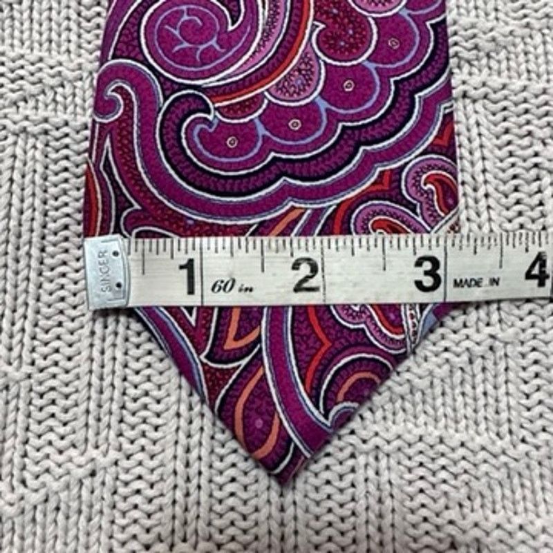 Nordstrom Nordstrom pink paisley silk tie Size ONE SIZE - 5 Thumbnail