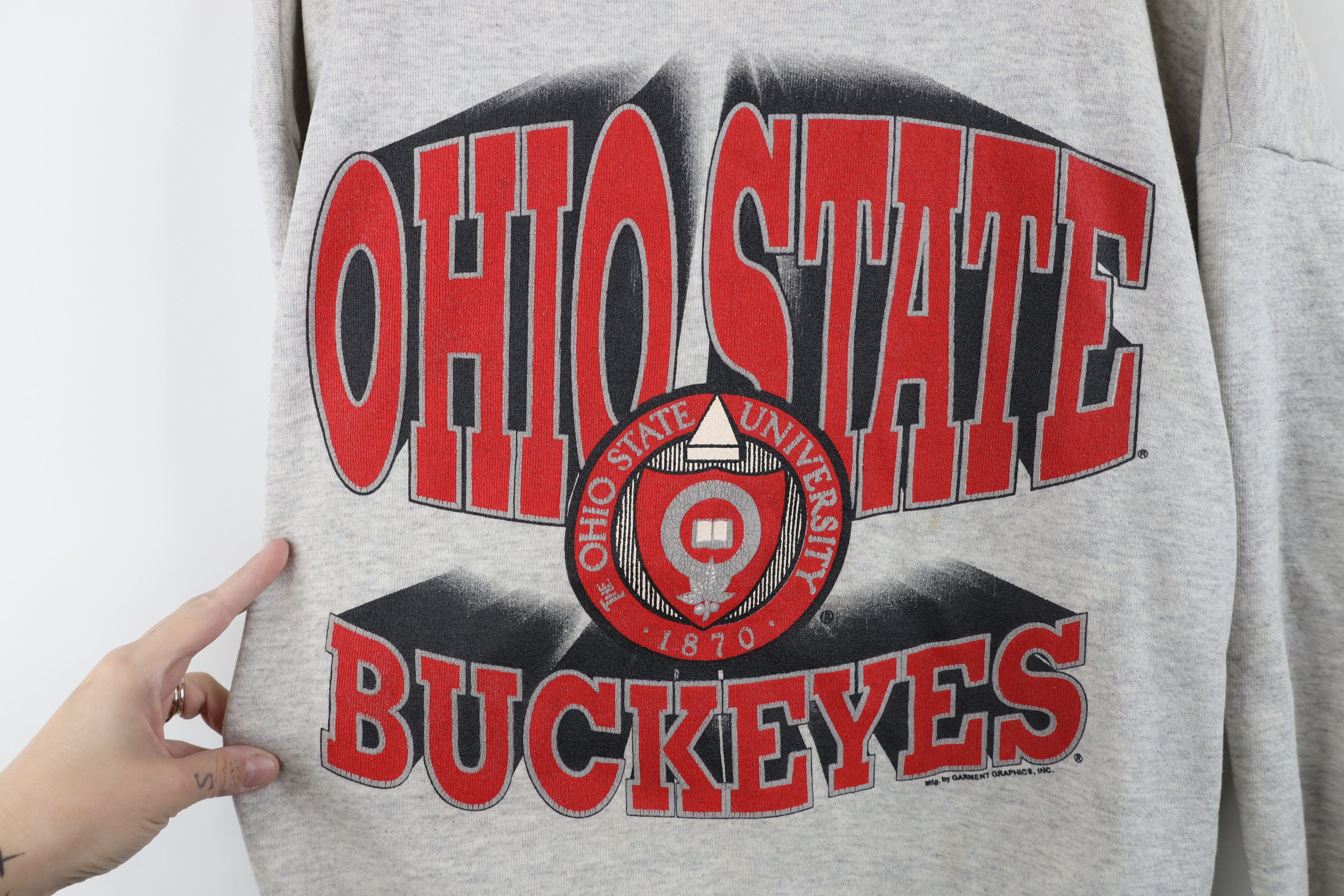 Vintage Vintage 90s Spell Out Ohio State University Sweatshirt USA Size US XXL / EU 58 / 5 - 4 Thumbnail