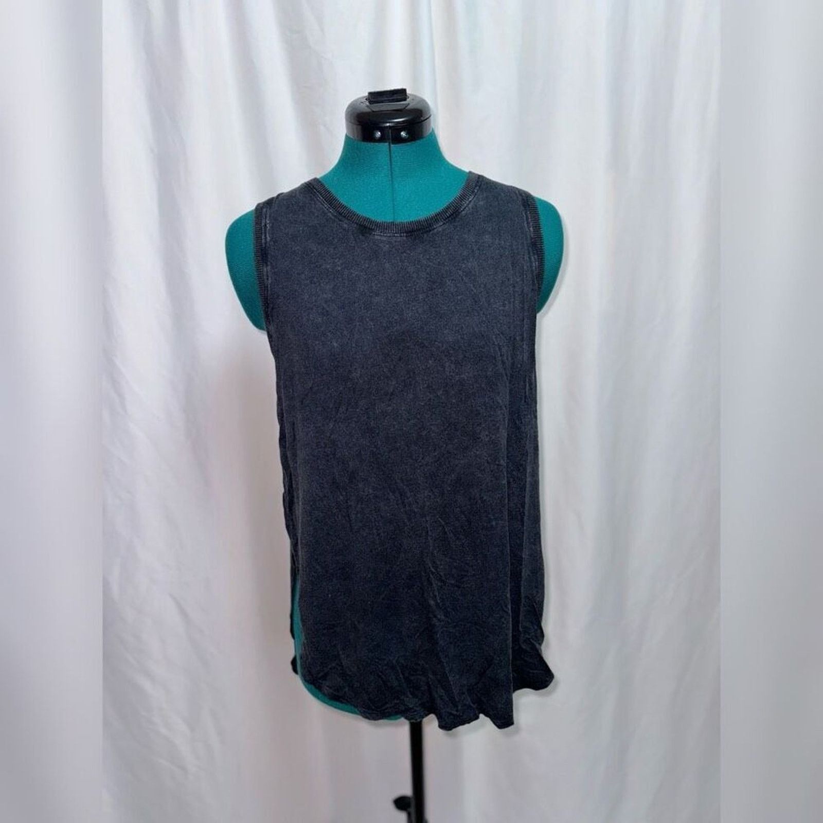 Other Joy Lab Charcoal Black Gray Tank Top with Open Sides | Sz S Size S / US 4 / IT 40 - 2 Thumbnail