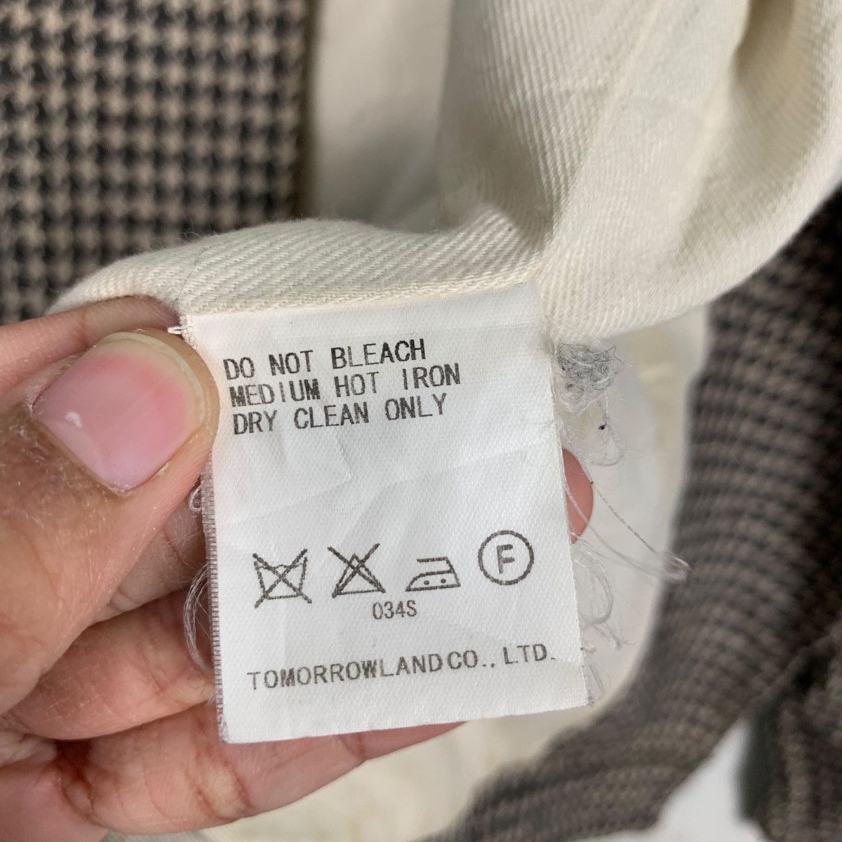 Tomorrowland MACPHEE Houndstooth Jacket #2378-C106 Size M / US 6-8 / IT 42-44 - 14 Thumbnail