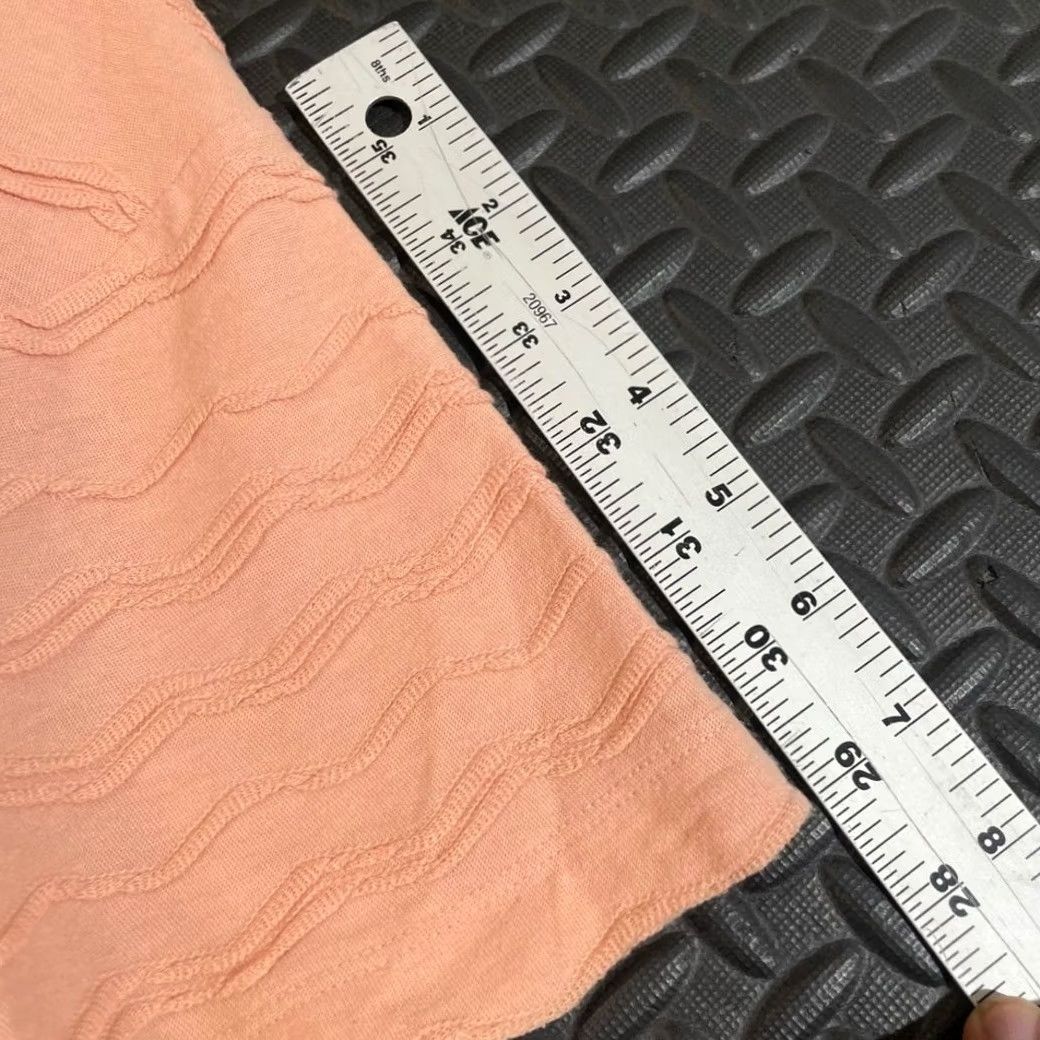 Madewell Texture & Thread Madewell Top Peach Wave Textured Knit Short Sleeve Women XXS T-Shirt Pink Womens Size XXS / US 00 / IT 34 - 7 Thumbnail