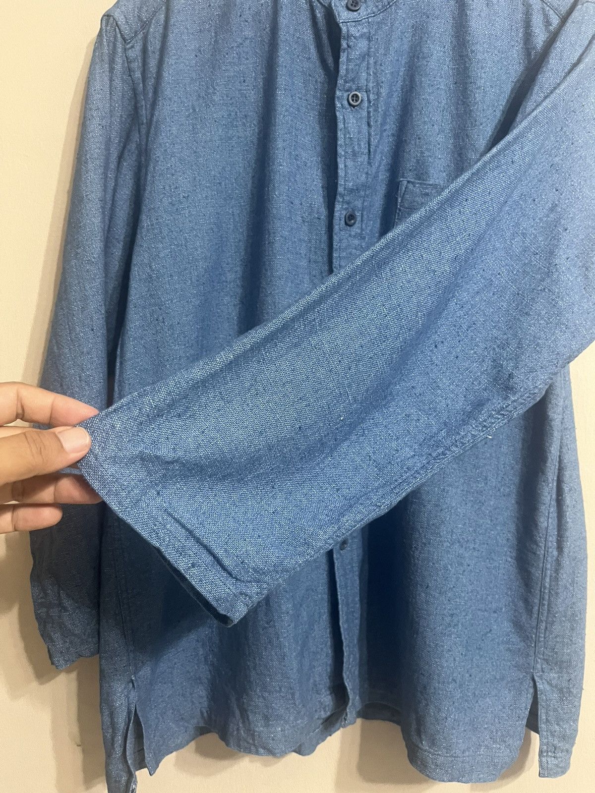 Blue Blue Japan × Indigo × Japanese Brand Vintage Sasakura Gensho Japan indigo button ups Size US M / EU 48-50 / 2 - 5 Thumbnail