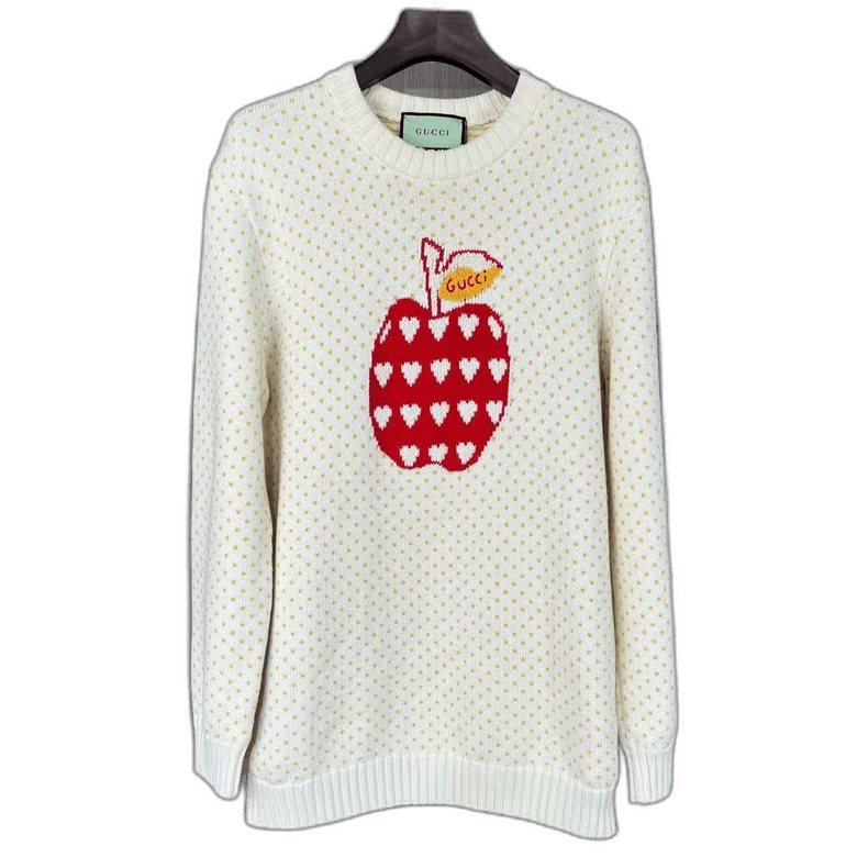 Gucci Gucci Apple Heart Sweater Size XL-yf Size US XL / EU 56 / 4 - 1 Thumbnail