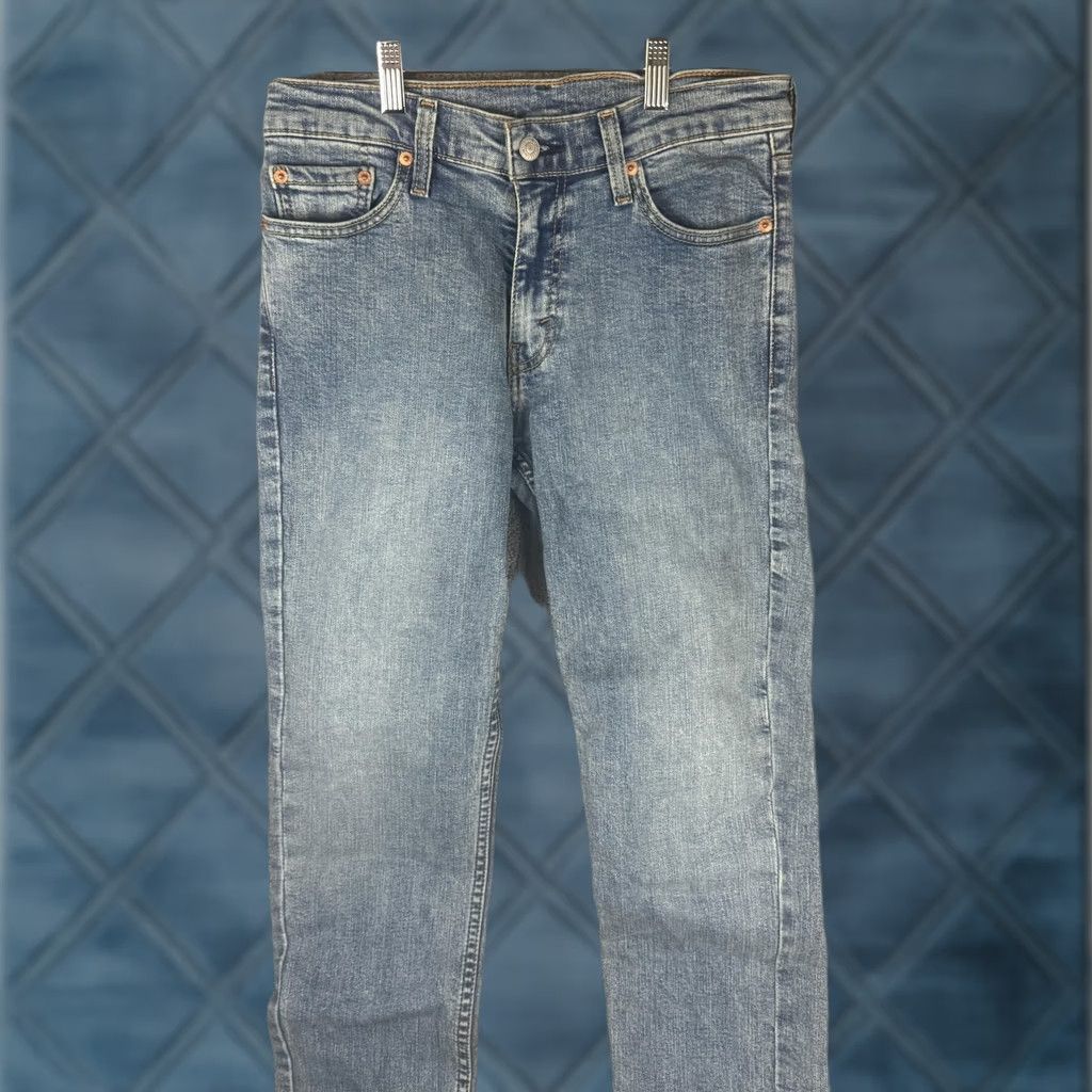 Levi's Levi's 511 Jeans Mens 30x30 Light Wash Blue Slim Fit Tapered Leg Stretch Denim Jeans Size US 30 / EU 46 - 1 Thumbnail