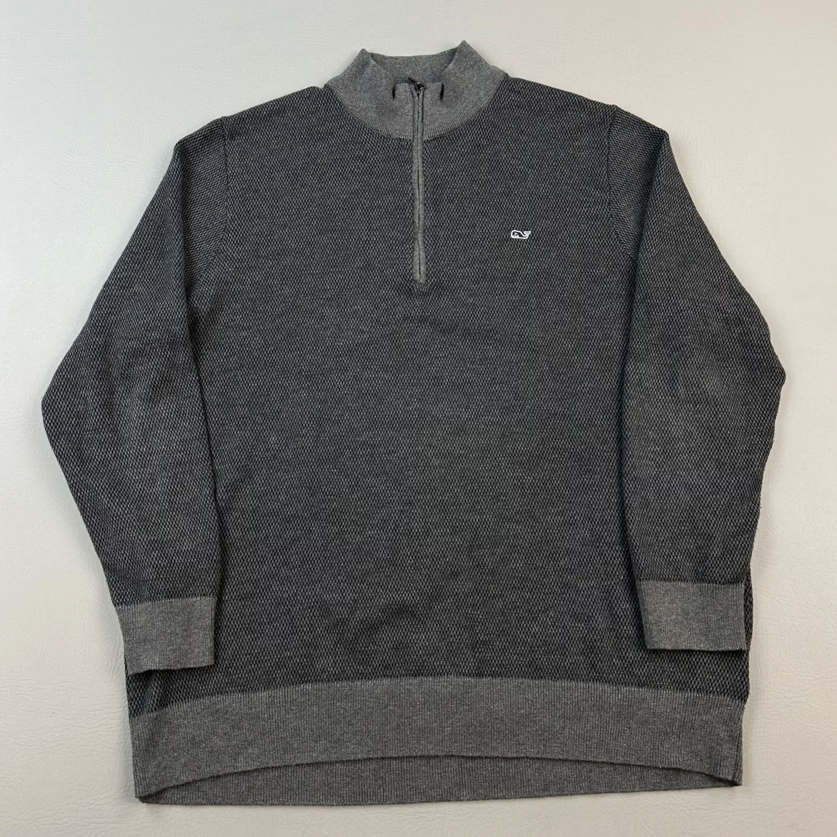 Vineyard Vines Vineyard Vines Hamilton Sweater Mens 2XL Gray Wool Blend 1/4 Zip Casual Preppy Shirt Mens Size US XXL / EU 58 / 5 - 2 Thumbnail