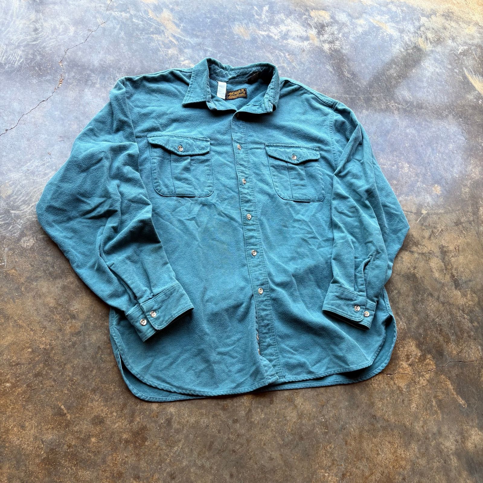 Eddie Bauer Vintage Eddie Bauer Cotton Button Up Thick Shirt Size US XL / EU 56 / 4 - 2 Thumbnail