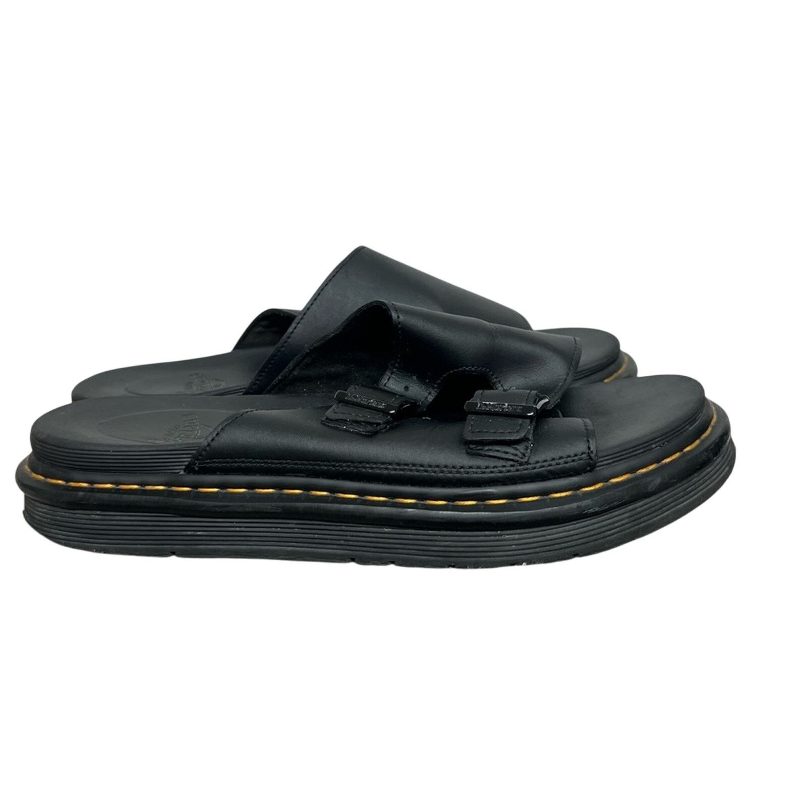 Dr. Martens Dr. Martens Dax Slide Buckle Sandals Black Mens Size 13 Size US 13 / EU 46 - 2 Thumbnail