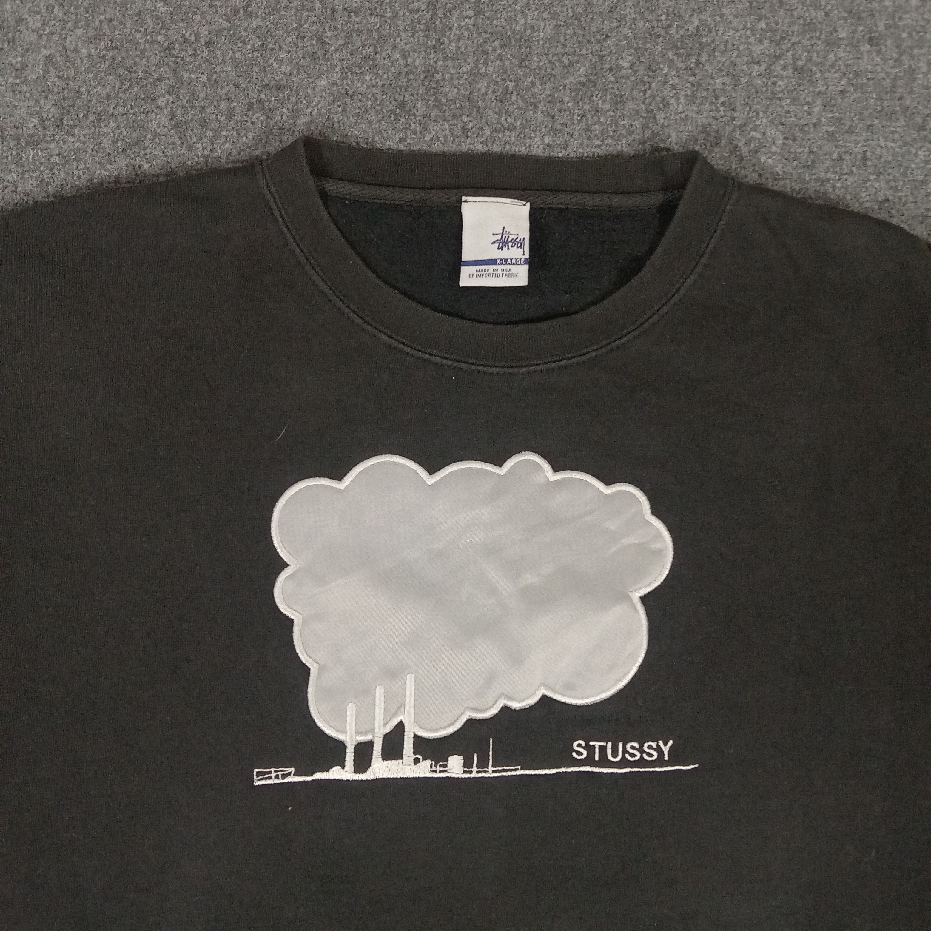 Stussy × Vintage Stussy Streetwear Style Big Logo Sweatshirt Size US XXL / EU 58 / 5 - 7 Thumbnail