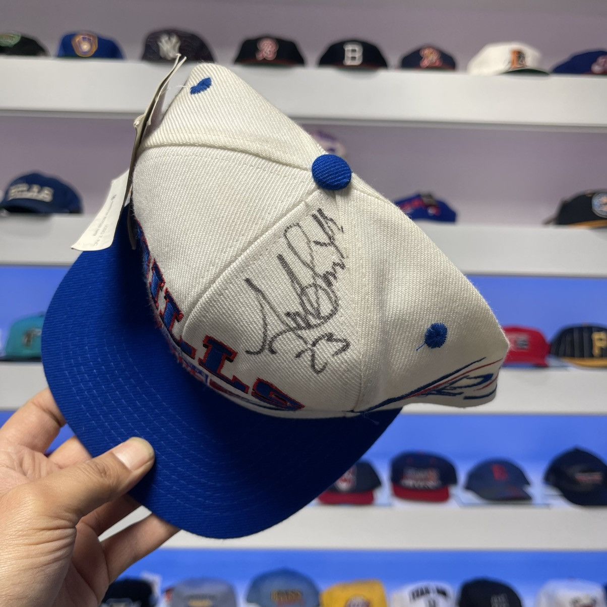 Logo Athletic Vintage Buffalo Bills Logo Athletic Diamond Cut Snap Back Size ONE SIZE - 3 Thumbnail