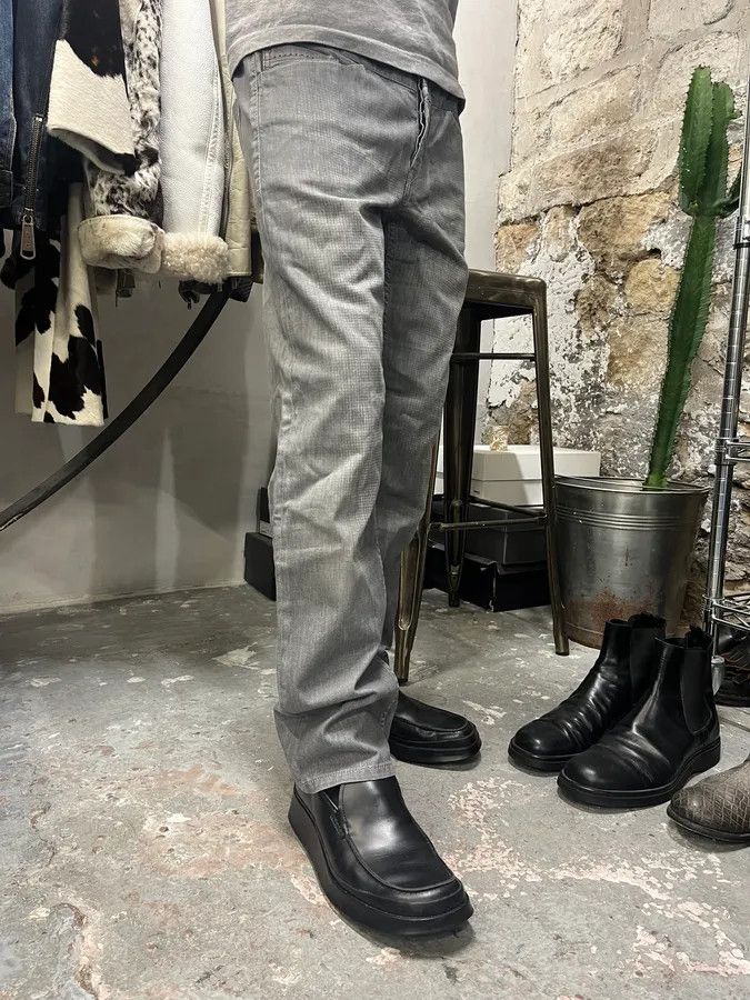 Marithe + Francois Girbaud × Vintage 2000s Marithé + François Girbaud Grey Cozy Faded Pants Size US 31 - 2 Thumbnail