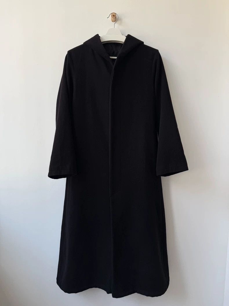 Yohji Yamamoto Yohji Yamamoto Yohji Yamamoto Wool Long Coat with Hood Size US M / EU 48-50 / 2 - 9 Thumbnail