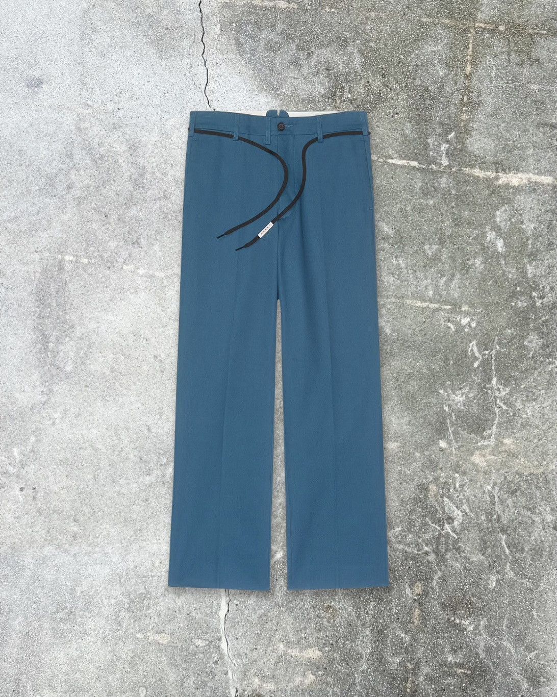 image of Marni Blue Organic Gabardine Chinos, Men's (Size 36)