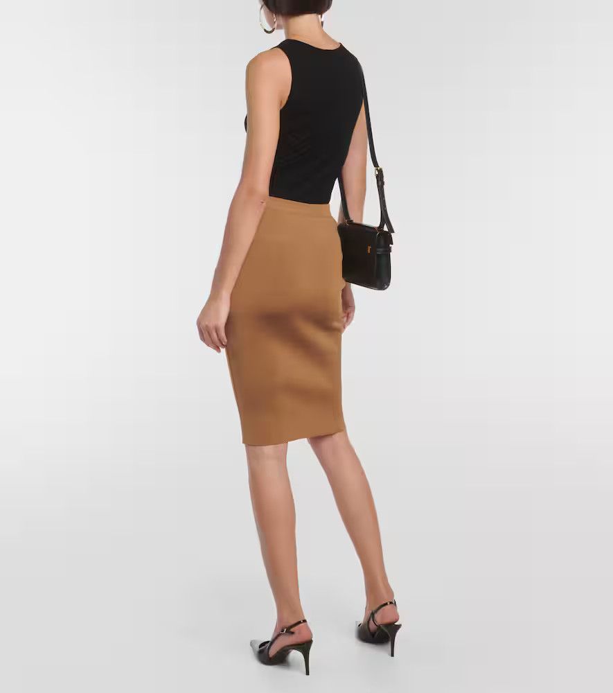 Saint Laurent Paris o1bcso1str1124 Skirt in Brown Size 32" / US 10 / IT 46 - 4 Thumbnail