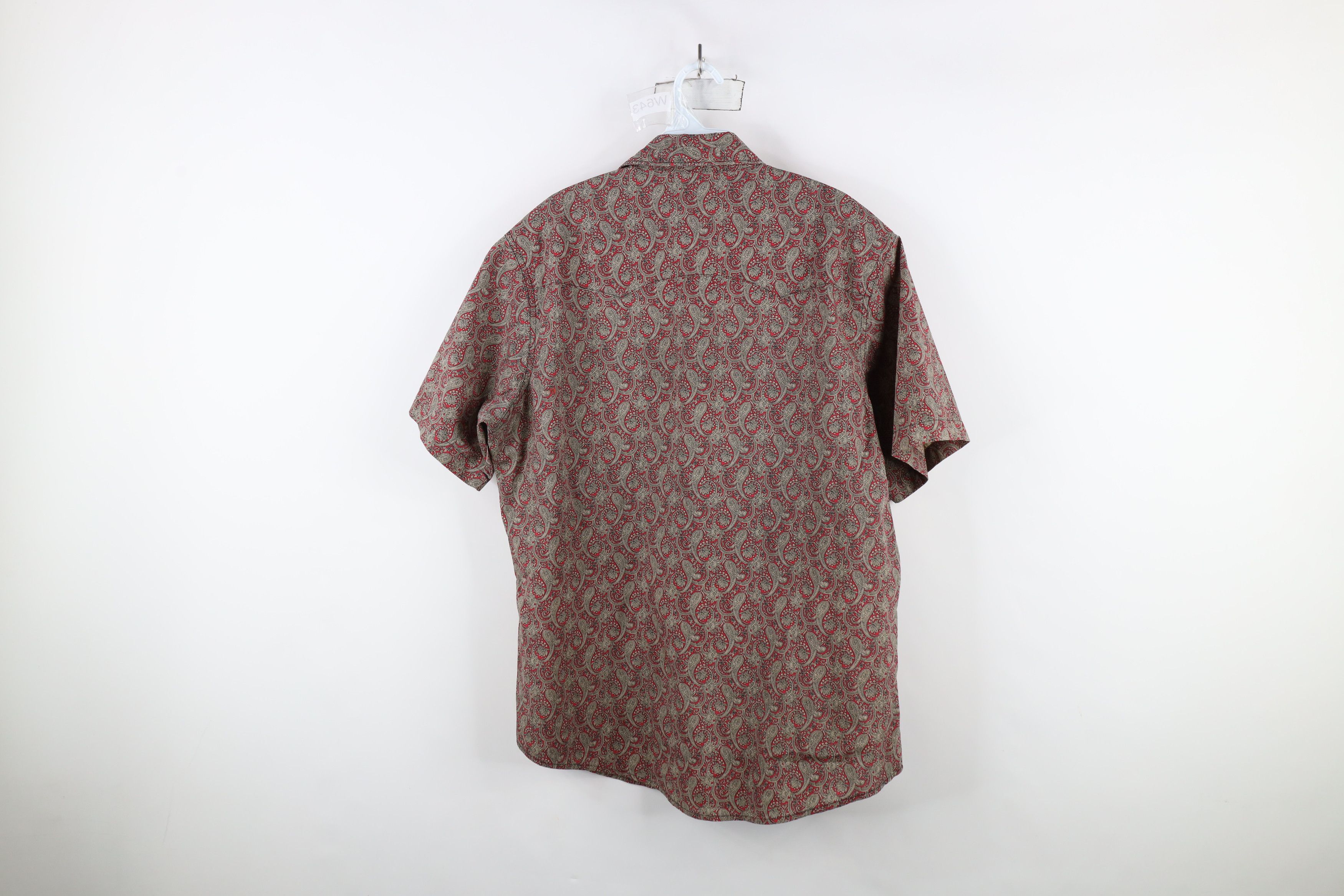 Vintage × Wrangler Vintage 90s Wrangler Western Cowboy Snap Button Shirt Size US L / EU 52-54 / 3 - 11 Thumbnail