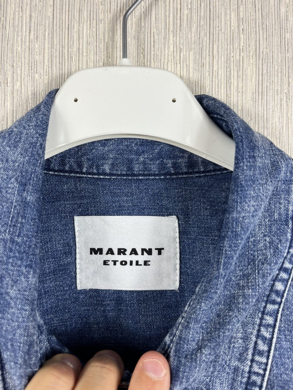 Isabel Marant × Isabel Marant Etoile Isabel Marant Etoile Danis denim shirt washed acid pockets Size M / US 6-8 / IT 42-44 - 10 Thumbnail