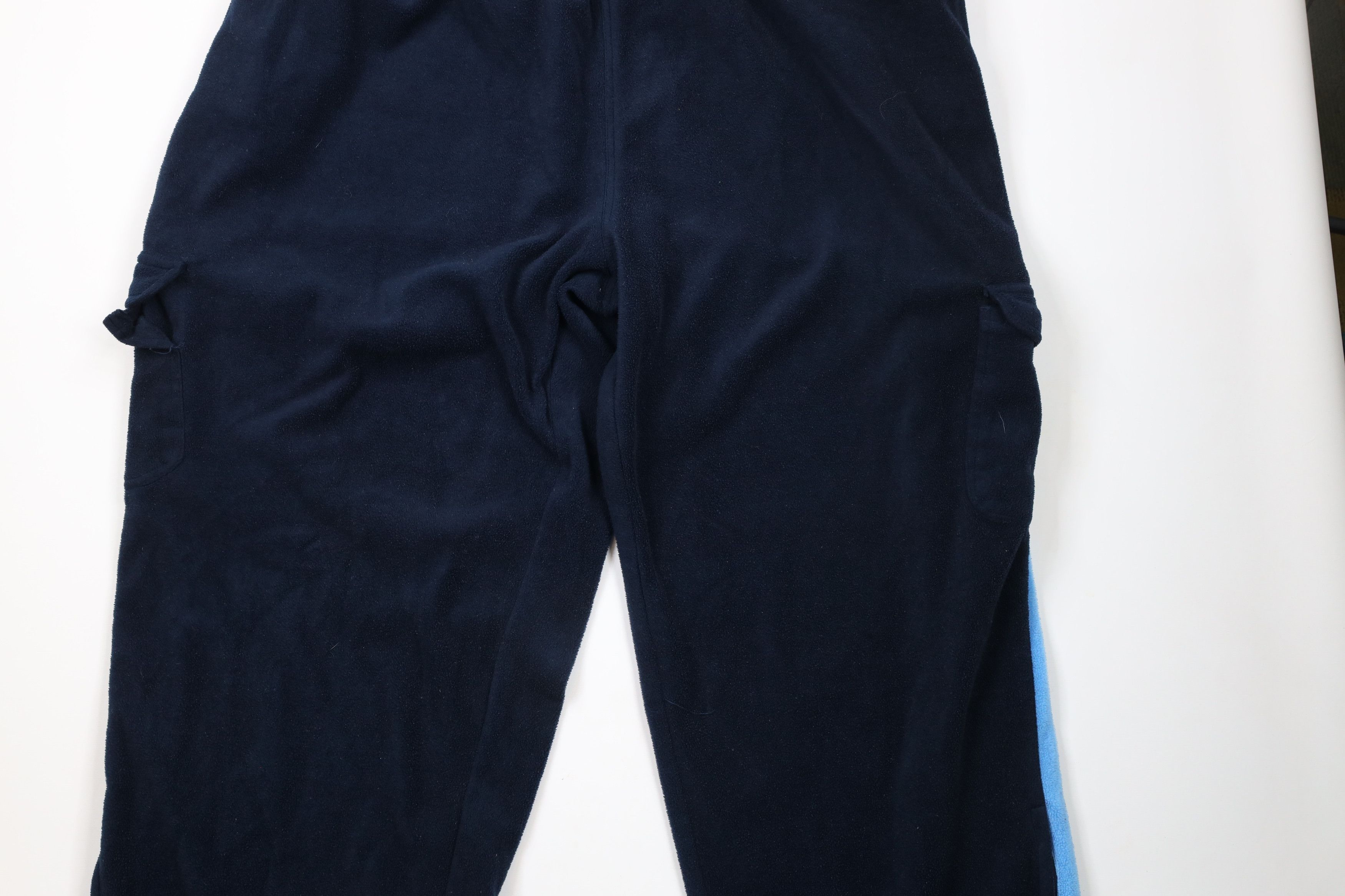 Vintage Vintage 90s Wilson Baggy Wide Leg Fleece Cargo Pants Blue Size US 44 / EU 60 - 3 Thumbnail