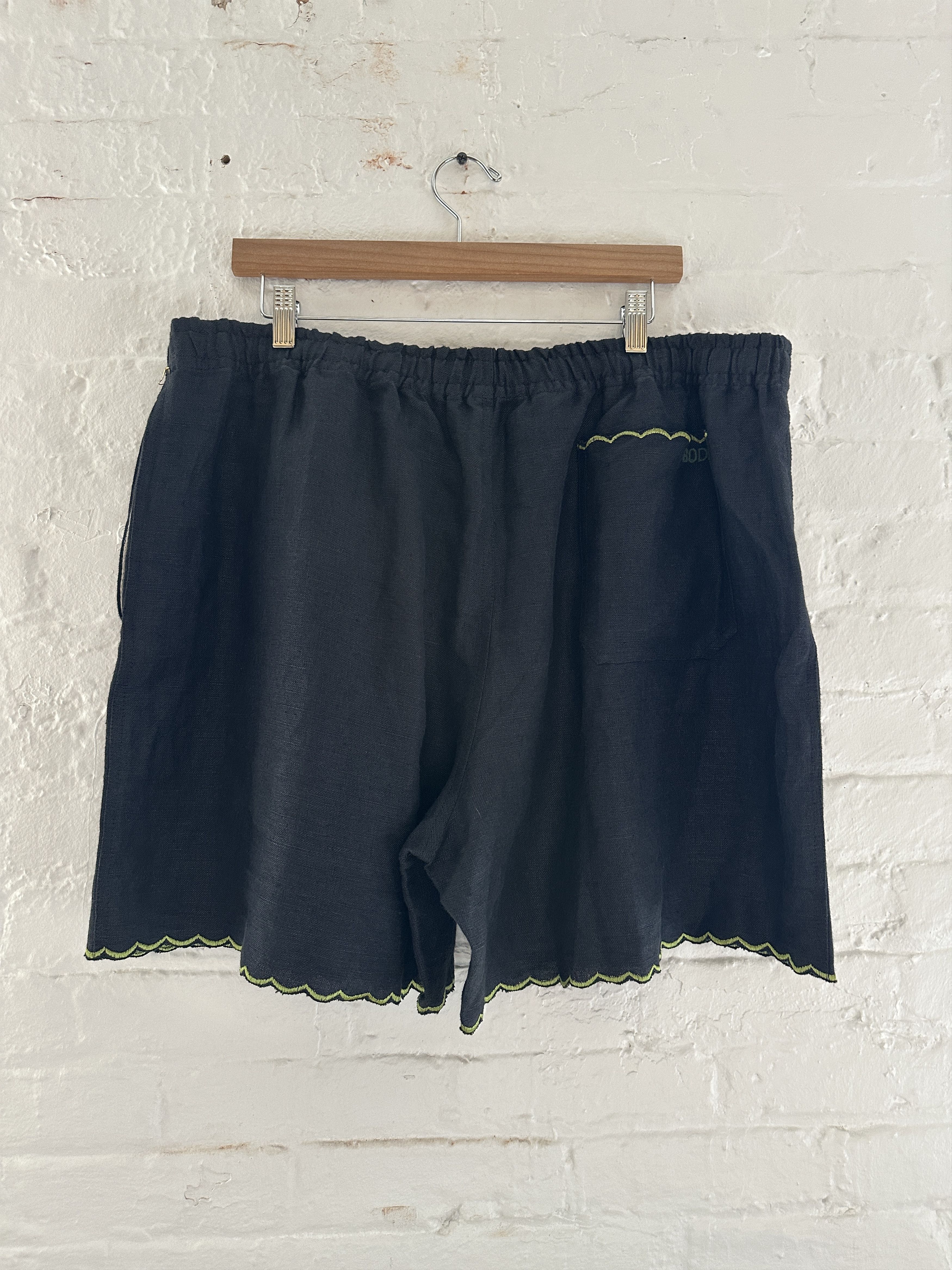 Bode Bode Embroidered Linen Shorts Size US 36 / EU 52 - 3 Thumbnail
