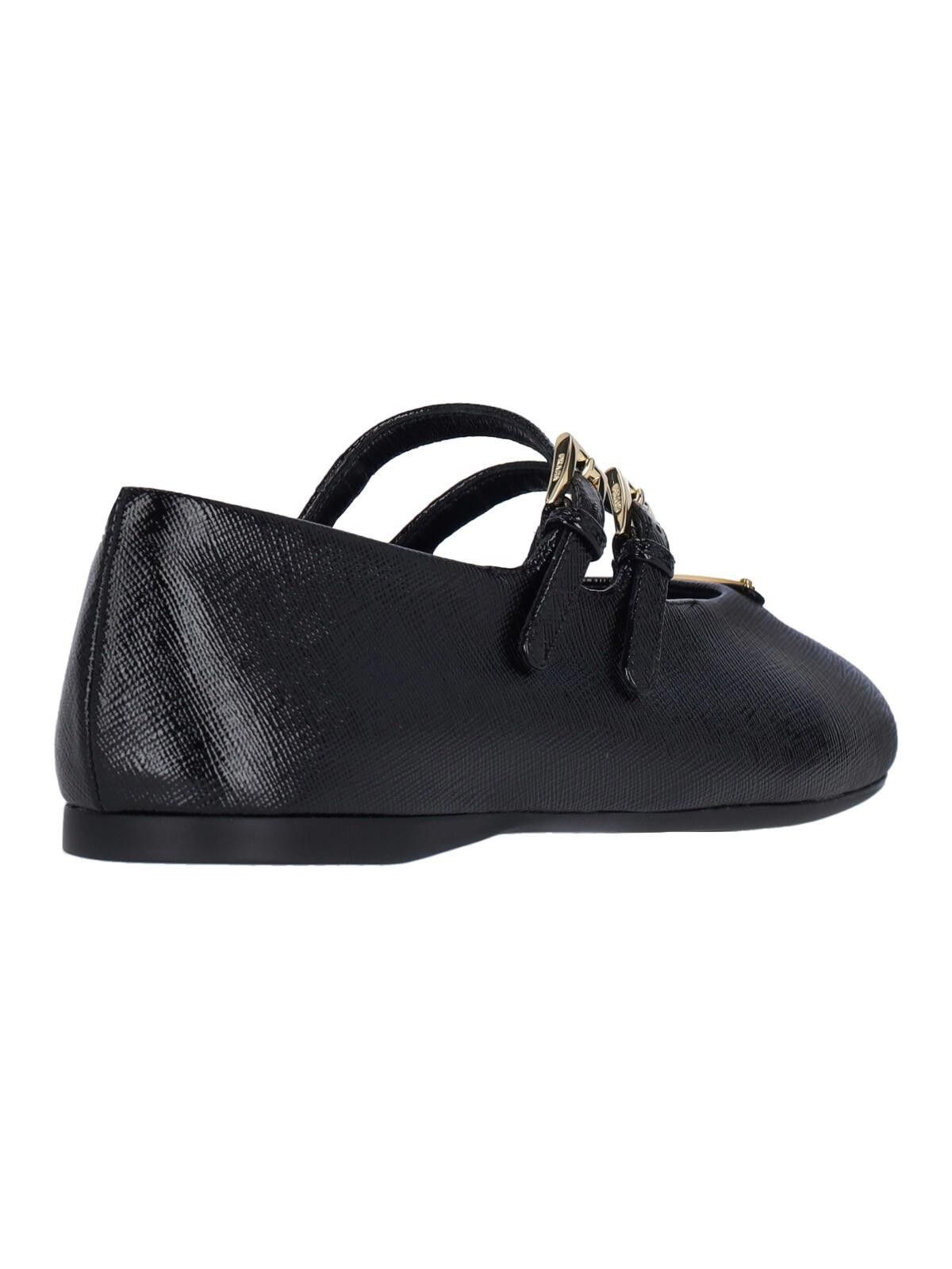 Prada PRADA LEATHER BALLERINAS SIZE 39 Size ONE SIZE - 3 Thumbnail