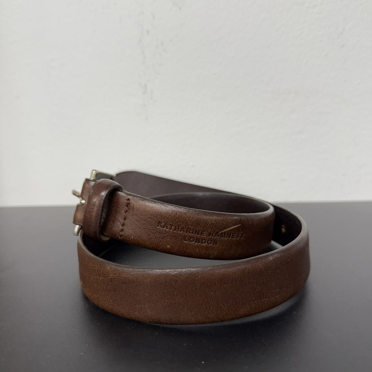 Katharine Hamnett London Katharine Hamnett London Leather Belt Size 26 - 1 Thumbnail