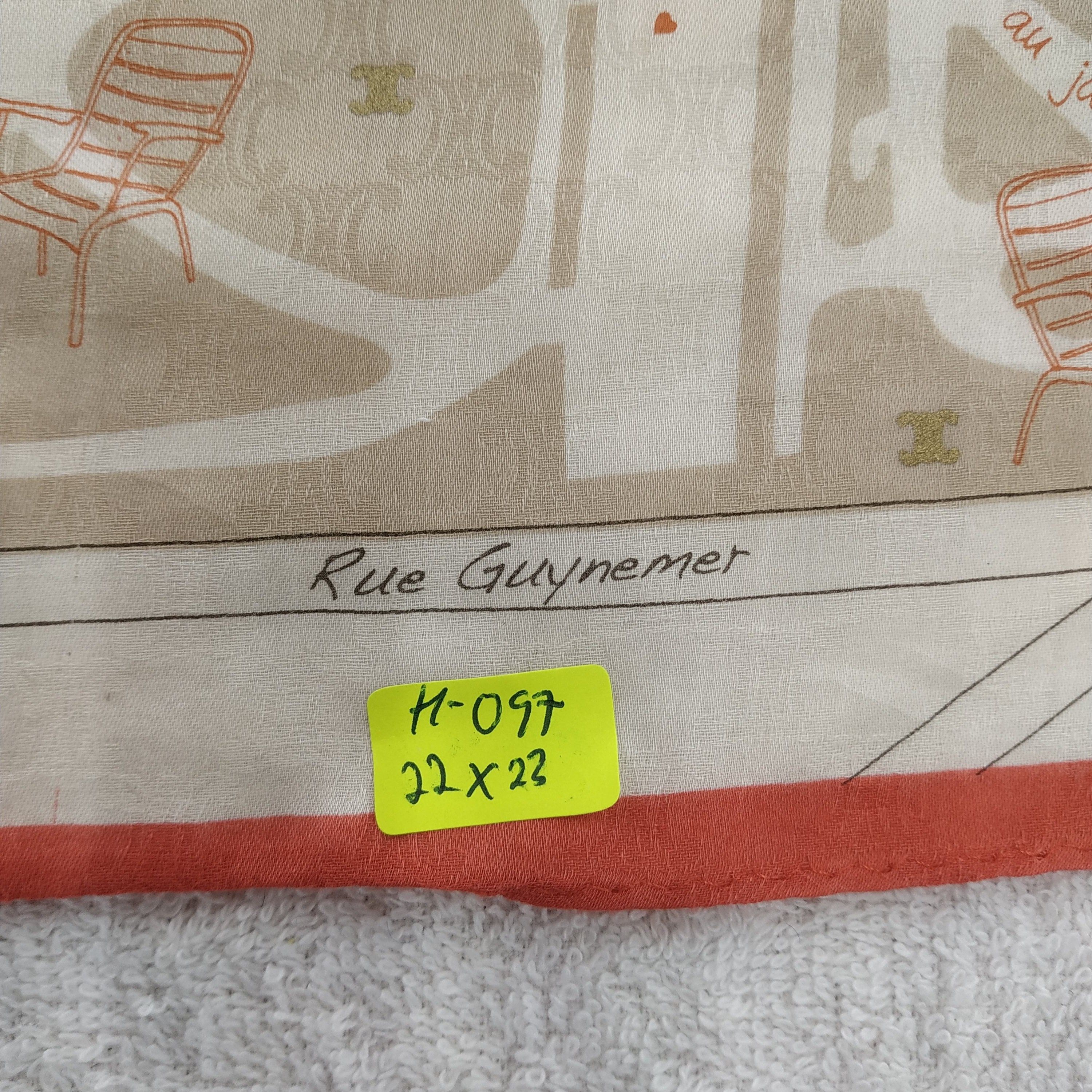 Vintage Rue Guynemer Neckerchief / Bandana / Handkerchief Size ONE SIZE - 4 Thumbnail