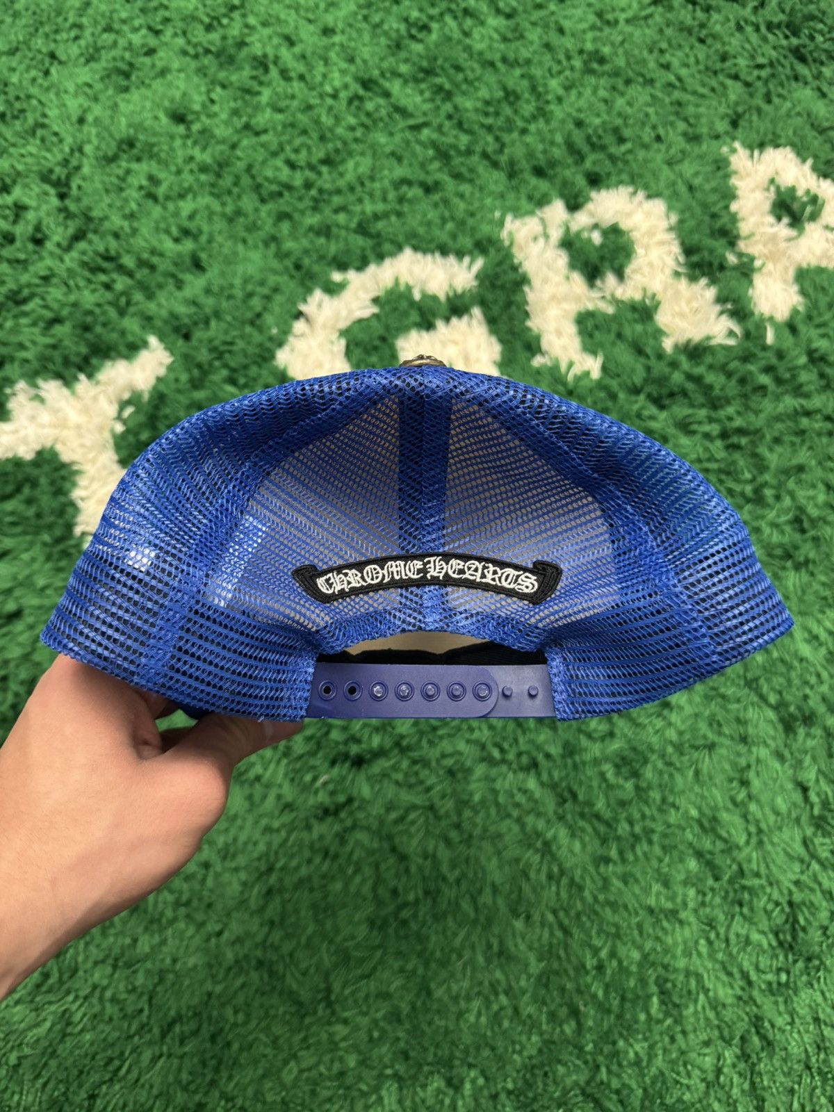 Chrome Hearts Chrome Hearts Blue Eye chart Trucker Hat🧢 Size ONE SIZE - 5 Thumbnail