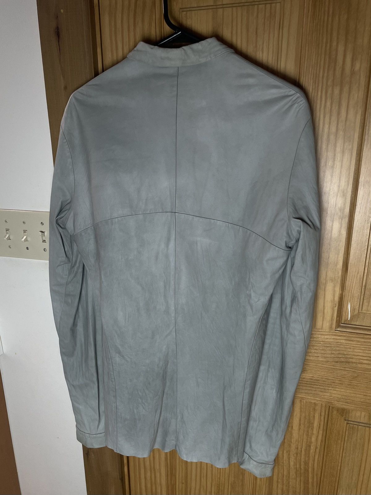 Ma+ M.A.+ Leather Button Shirt Maurizio Amadei Size US M / EU 48-50 / 2 - 14 Thumbnail