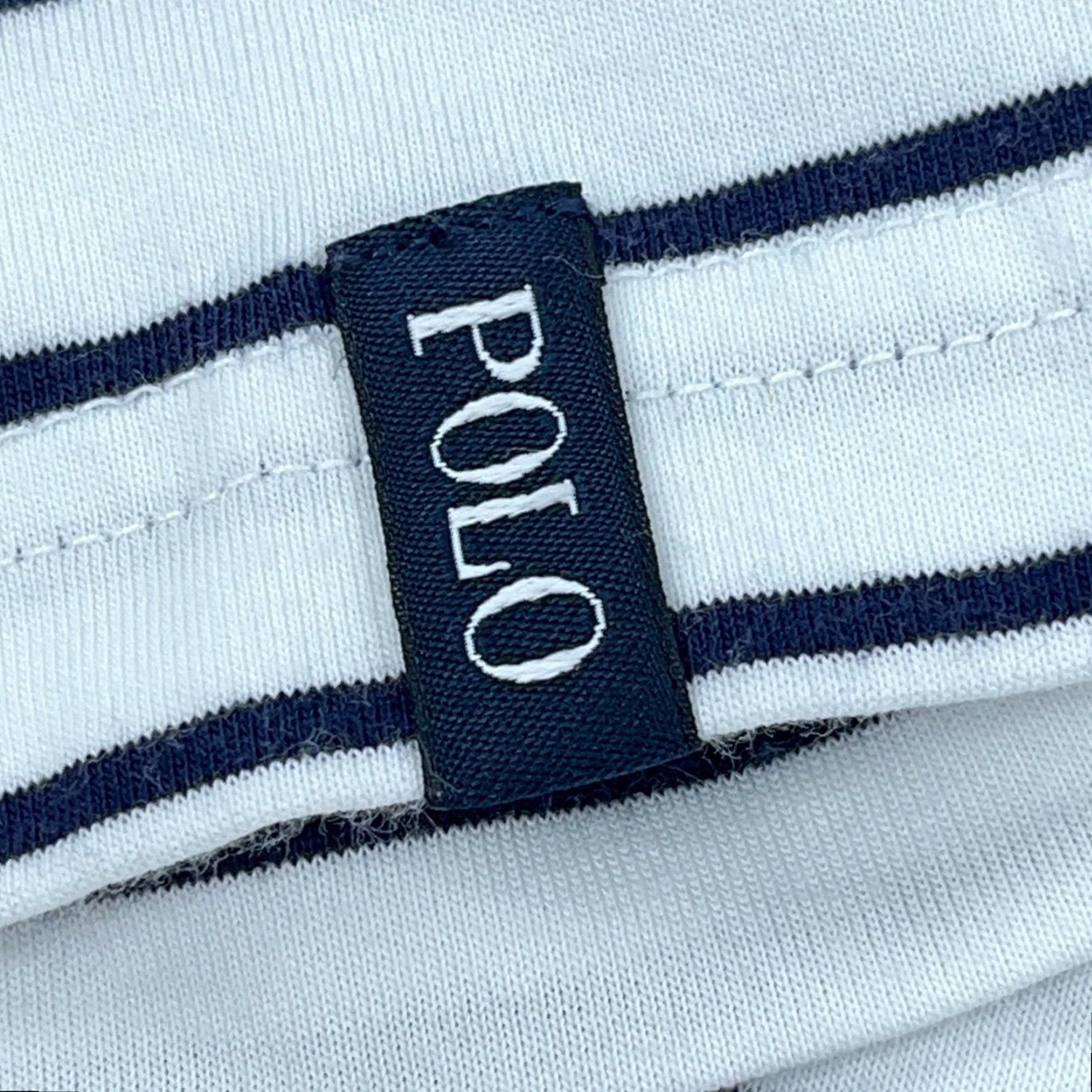 Ralph Lauren Ralph Lauren Polo Shirt Men XL White Blue Striped Soft Touch Golf Wicking Adult Polo Golf Shirt Men XL White Striped Size US XL / EU 56 / 4 - 3 Thumbnail
