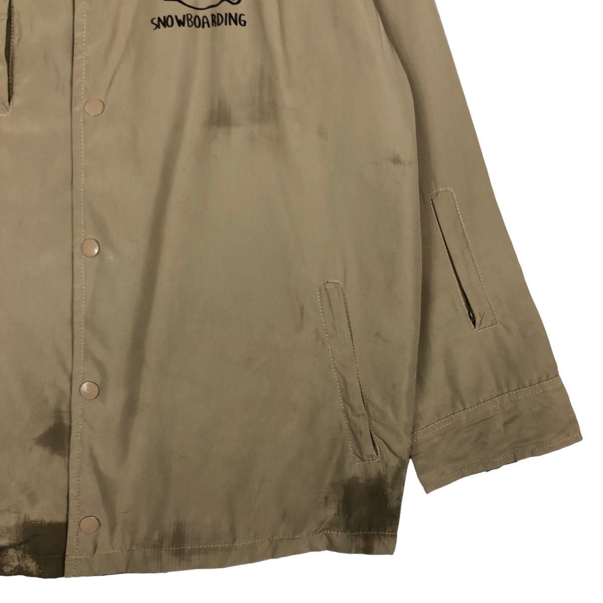 Japanese Brand 🔥Very Worn Bomber Jacket Banps Snowboarding Big Logo Size US M / EU 48-50 / 2 - 5 Thumbnail